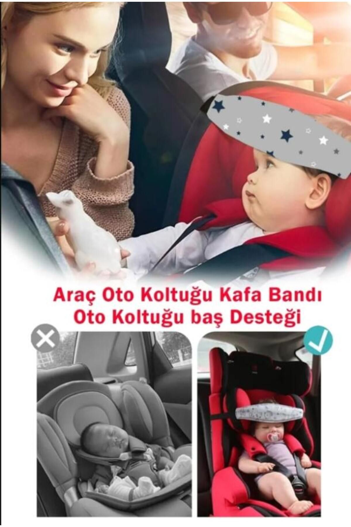 Ottoman center çocuk baş sabitleyici araç için koruyucu başlık