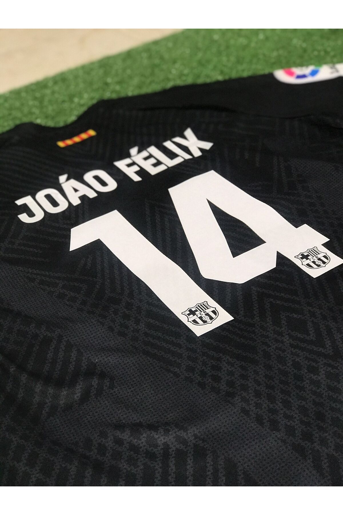BYSPORTAKUS Barcelona 2023/24 Yeni Sezon Joâo Fèlix Konsept Forması (BLACK JERSEY)