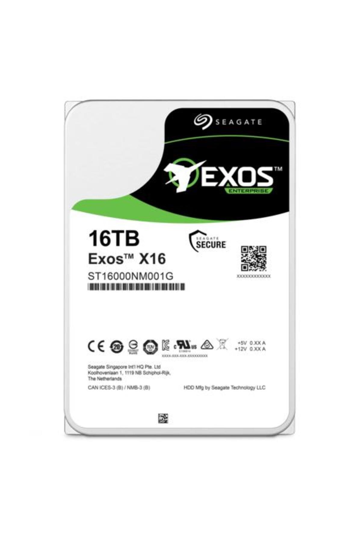 Seagate EXOS ST16000NM000J 3.5'' 16TB 256MB 7200RPM SATA3 NAS Sabit Disk