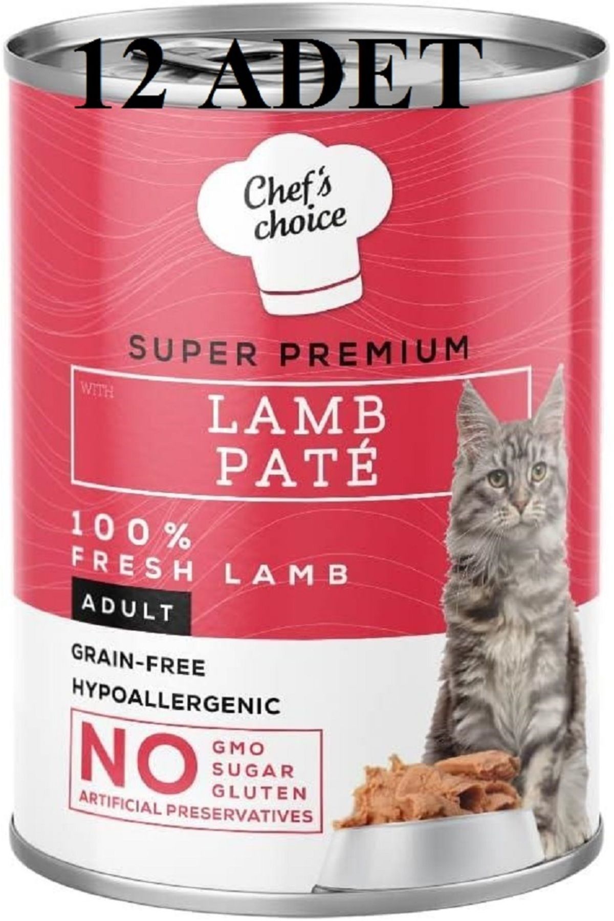 Chefs Choice NEW CHEFS CHOICE LAMB PATE FOR CATS 400 GR X 12 ADET