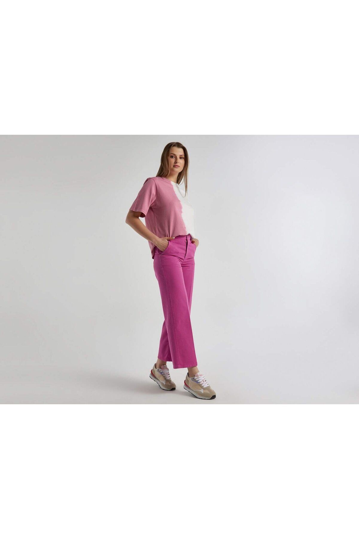 United Colors of Benetton Kadın Lila Pantolon