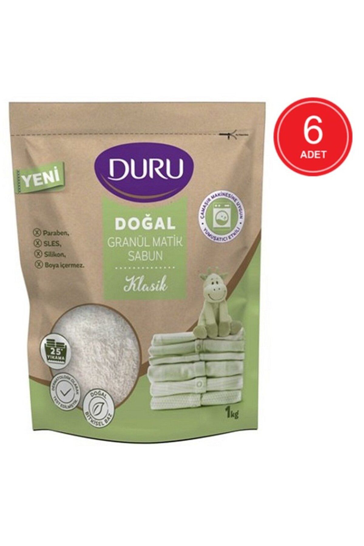 Duru Granül Matik Sabun Klasik 1 kg x 6 Adet