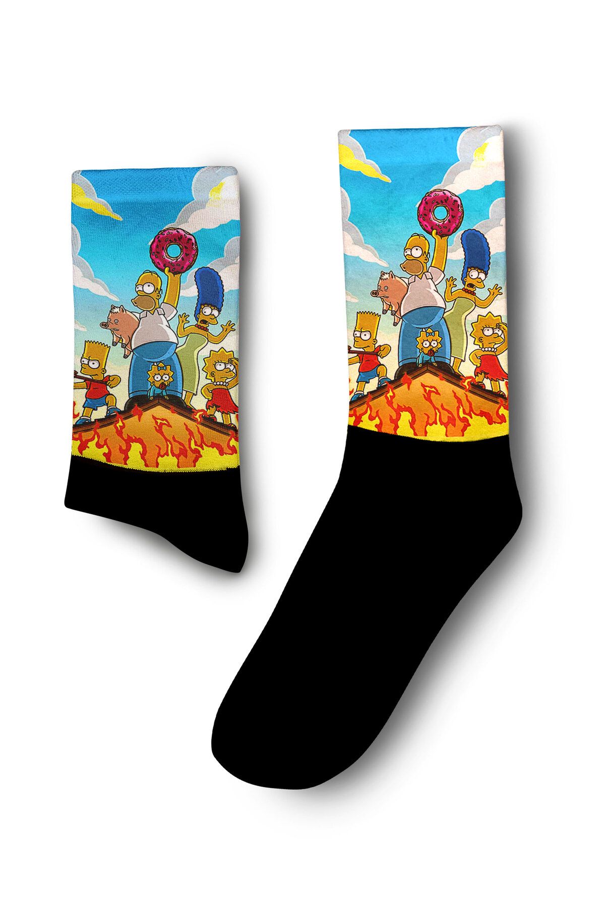 Apollo Socks Simpsonlar Savaşa Hazır Çorap - Unisex