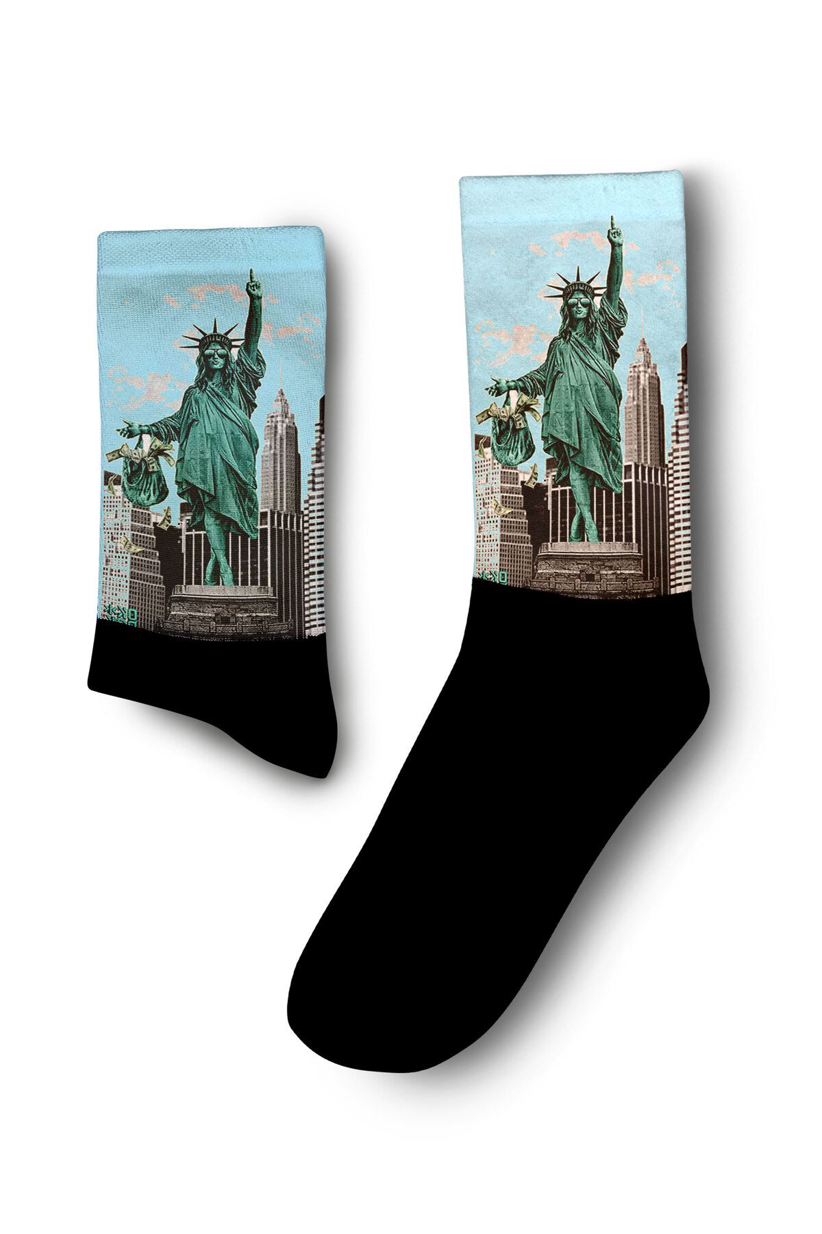 Apollo Socks Pop-Art Zengin Özgürlük Heykeli Çorap - Unisex