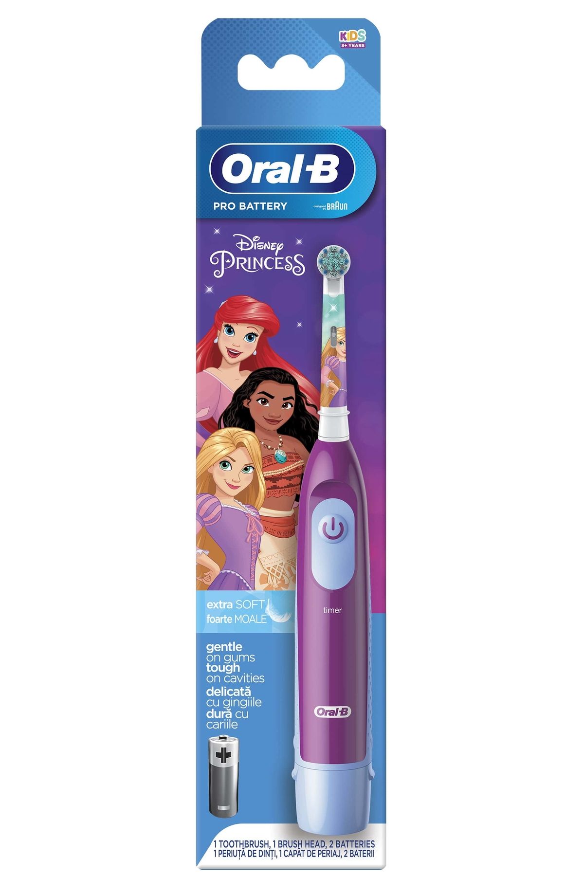 Oral-B Pro Battery Princess Çocuk Pilli Diş Fırçası