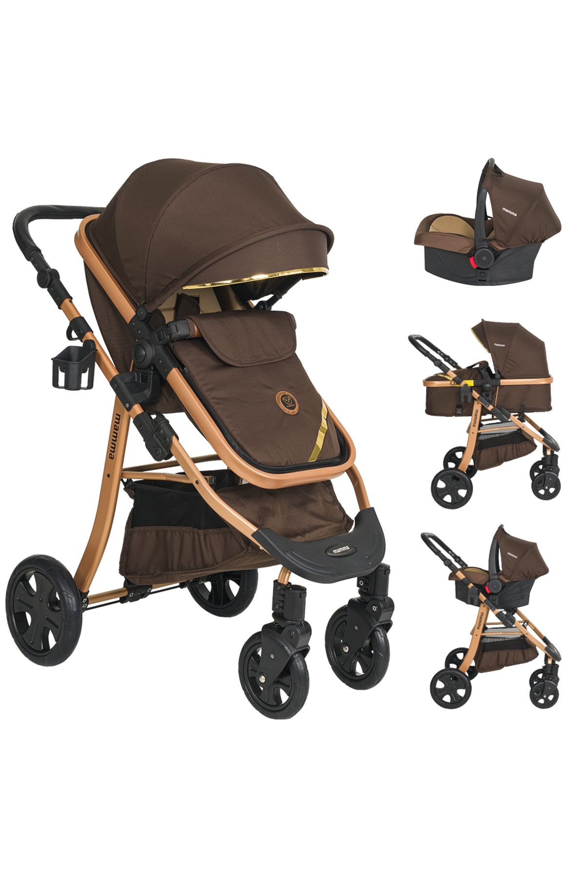 Mamma Goldie / Comfort Çift Yönlü 6 In 1 Travel Sistem Bebek Arabası