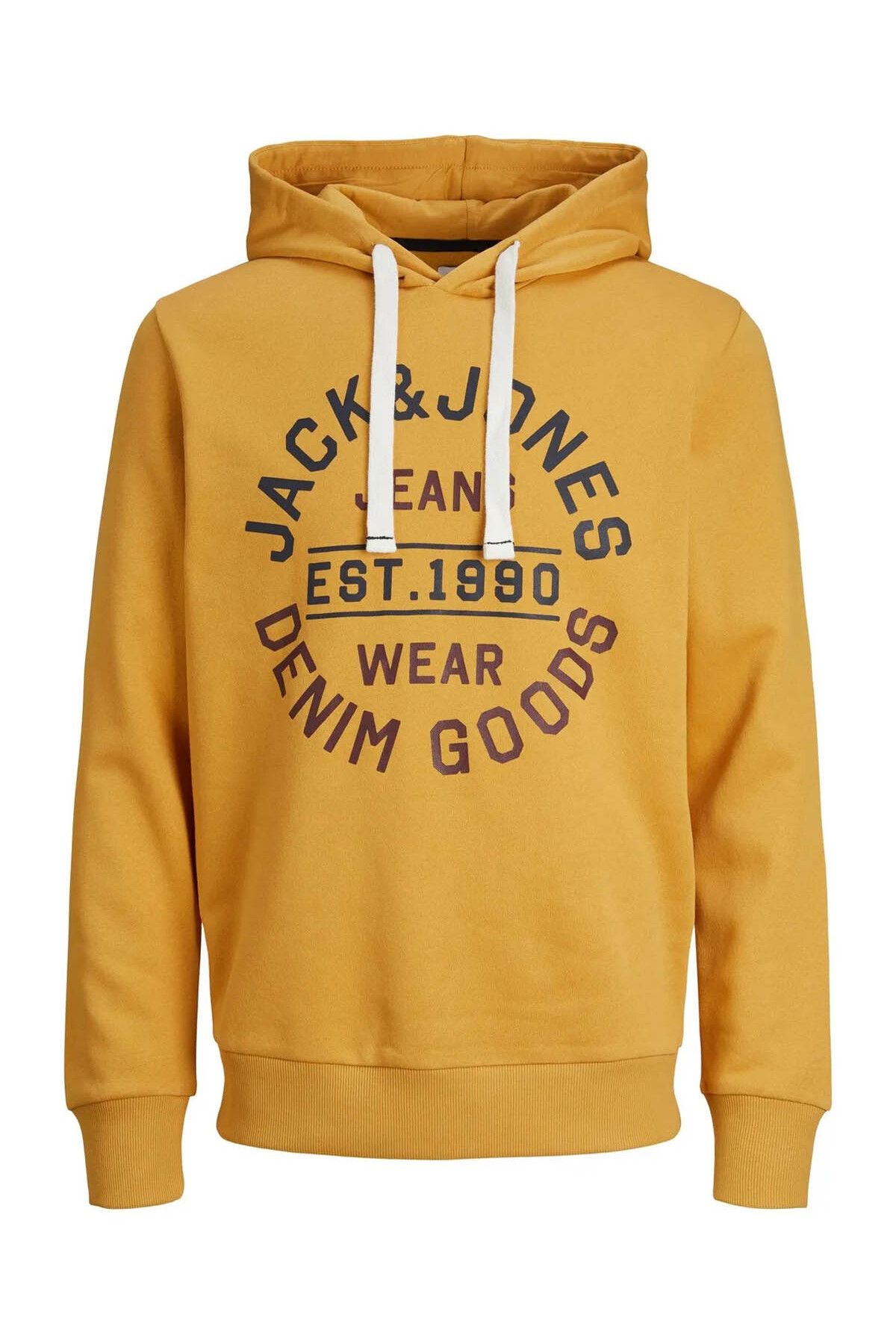 Jack & Jones Erkek Sweatshirt Altın 12236178 Jjmıkk Hoodie