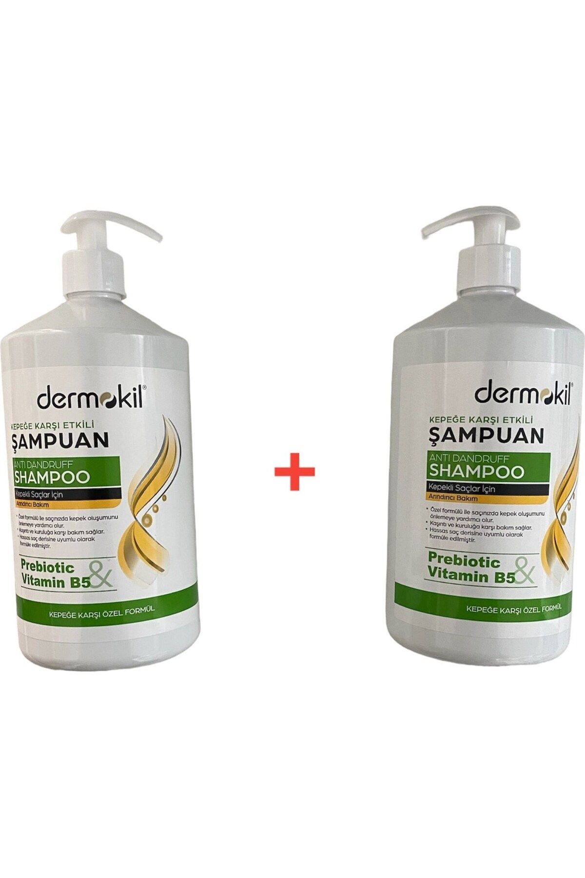 Dermokil Prebiotic Vitamin B5 Şampuan Seti Sette 2 Adet 1000 ML Şampuan Mevcuttur