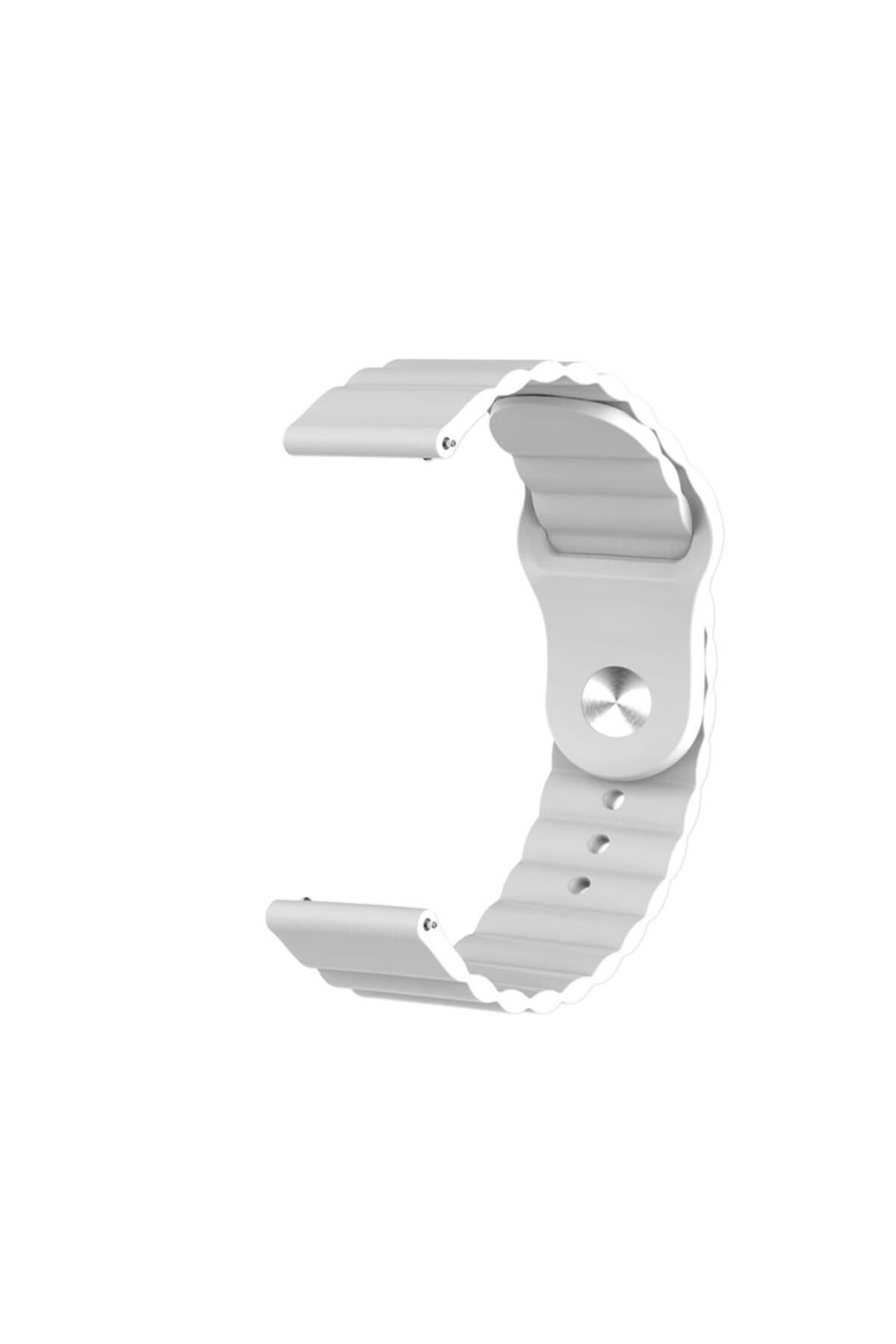 Techmaster Samsung Gear Watch 3 41mm Active 2 40 44mm Uyumlu Silikon Loop Kordon 20mm