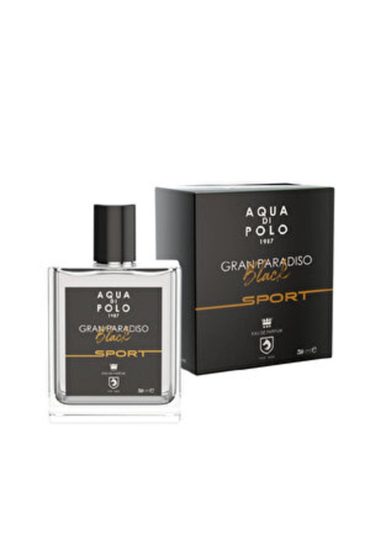 Aqua ( KÜÇÜK KOLONYA HEDİYE ) Aqua di Polo 1987 Gran Paradiso Black Sport EDP Erkek Parfüm 50 ml