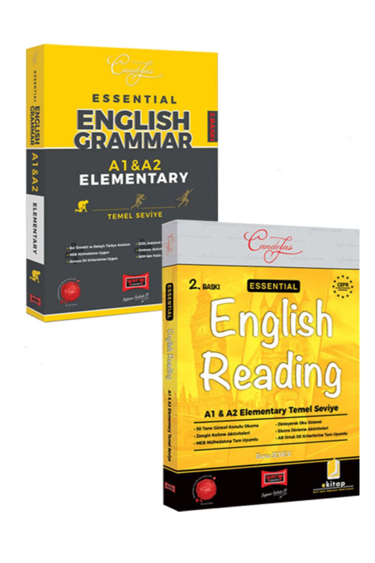 Yargı Yayınları 2024 Essential English Grammar Elementary A1-A2 ve English Reading Set