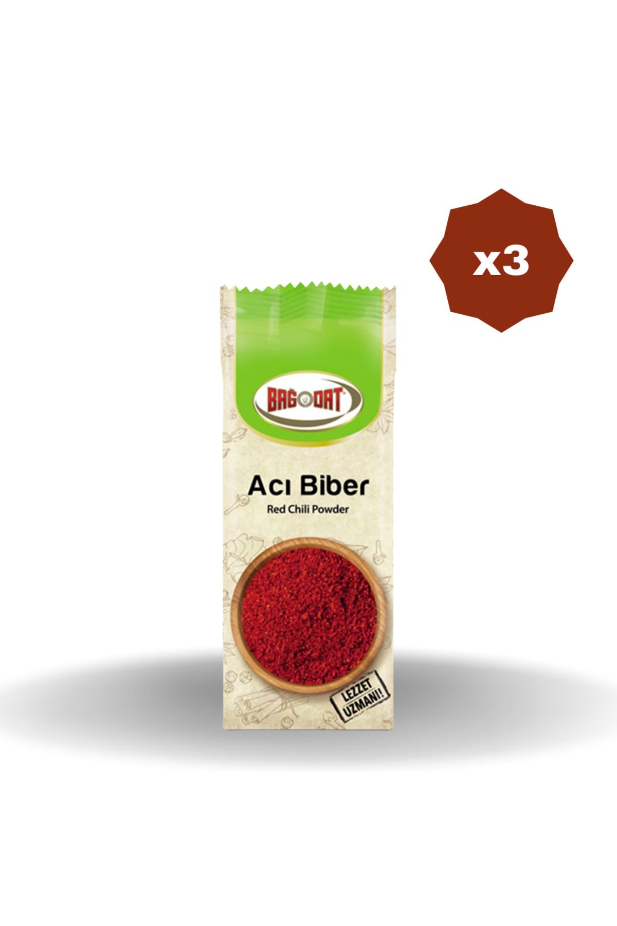 Bağdat Baharat BAĞDAT ACI KIRMIZI BİBER 75 GR X 3 ADET