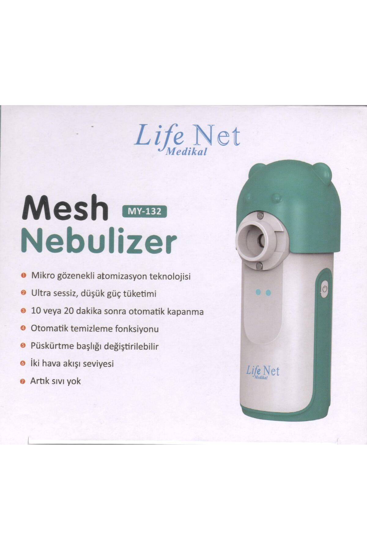 Life Net Medikal LİFE NET MESH NEBÜLİZATÖR AYICIKLI MAVİ YEŞİL