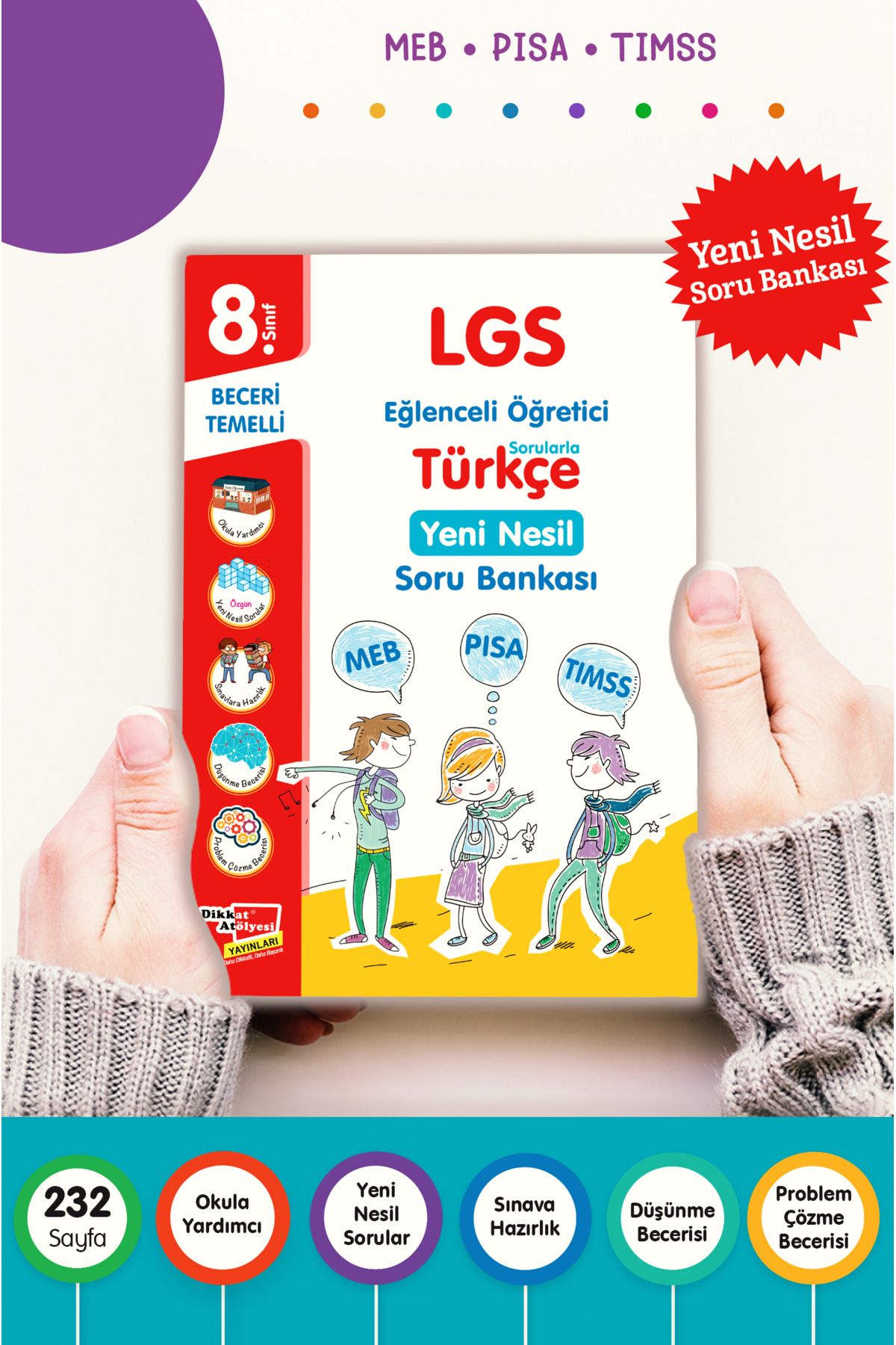 Dikkat Atölyesi Yayınları Dikkat Atölyesi 8.sınıf Lgs Türkçe Yeni Nesil Soru Bankası