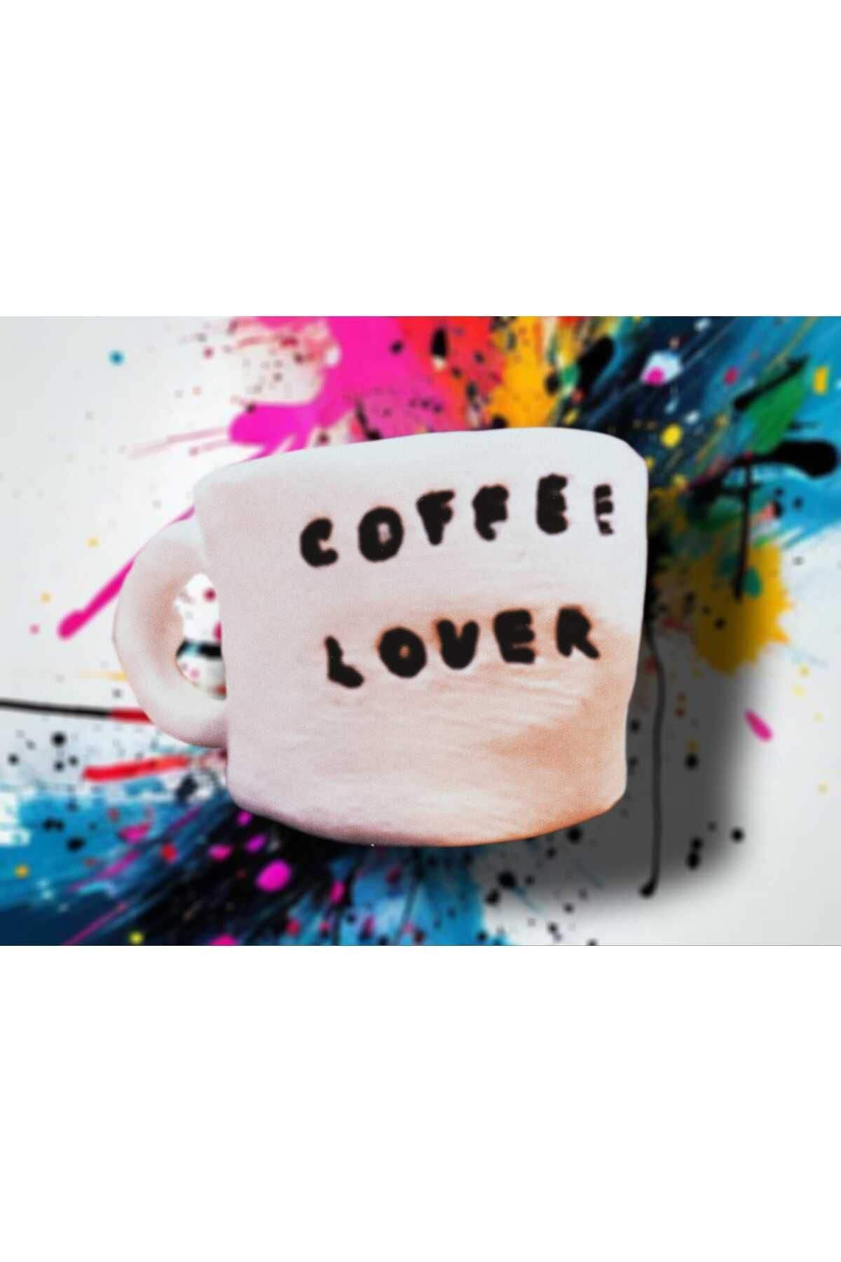 Karga El Sanatları Kahve Tutkunlarına Özel: El Yapımı "Coffee Lover" Seramik Fincan