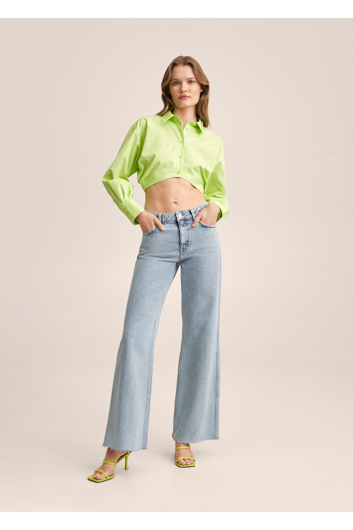 MANGO Orta Bel Wide-leg Jean