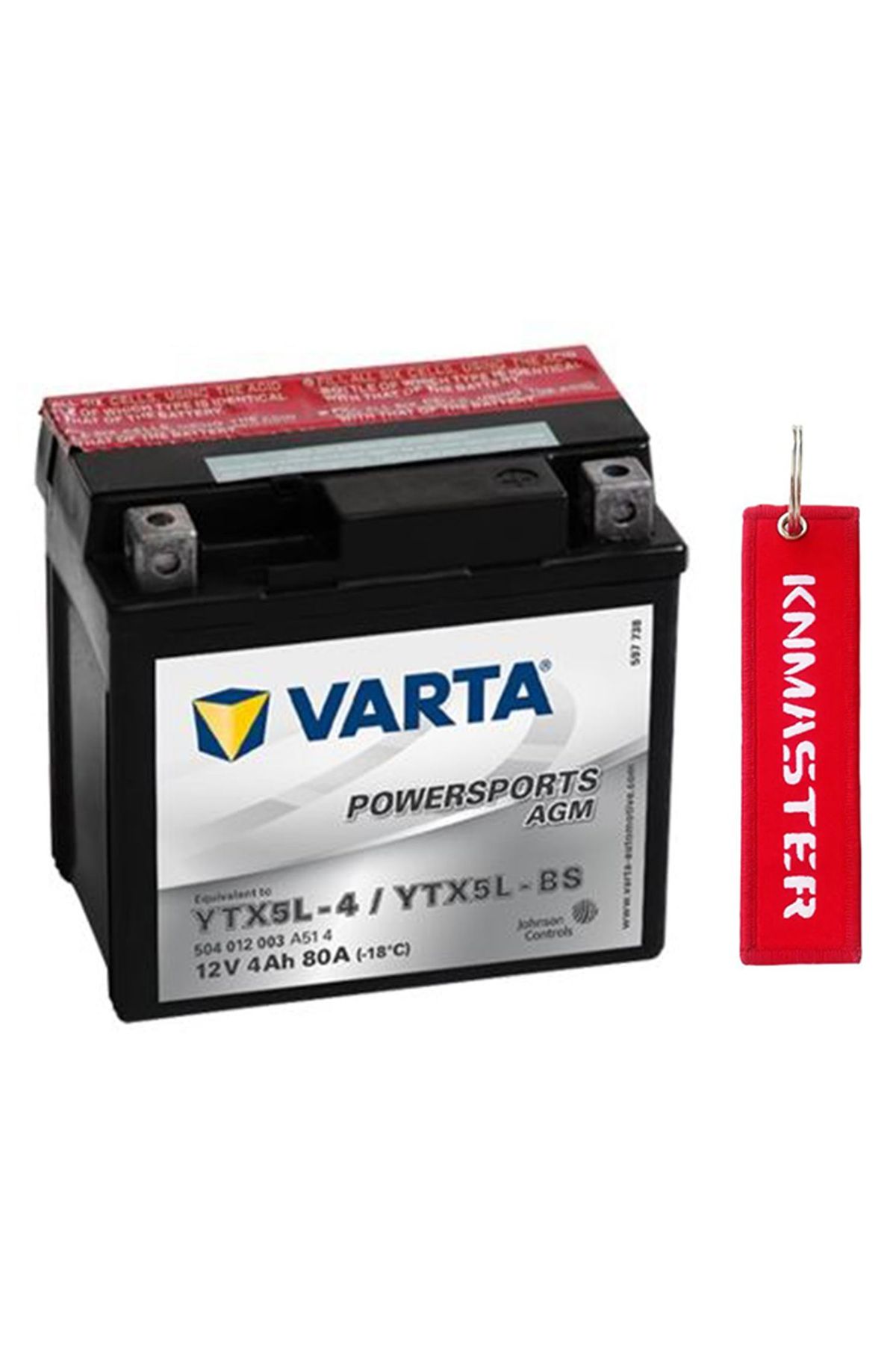 Varta Motosiklet Aküsü Ytx5L-Bs+ KNMASTER ANAHTARLIK