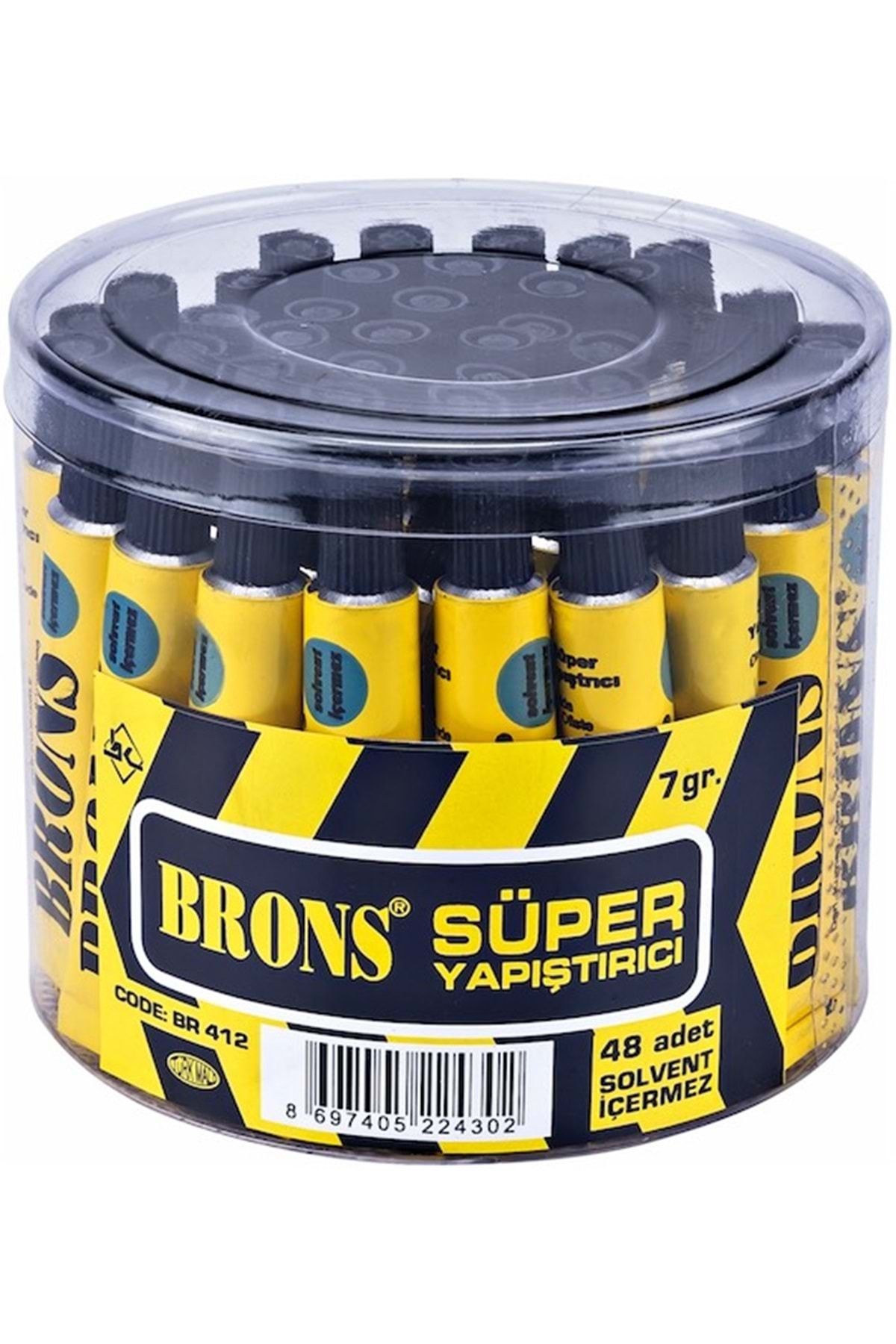Brons Solvetsiz Süper Yapıştırıcı 7 ml Tüp 48 Li Paket