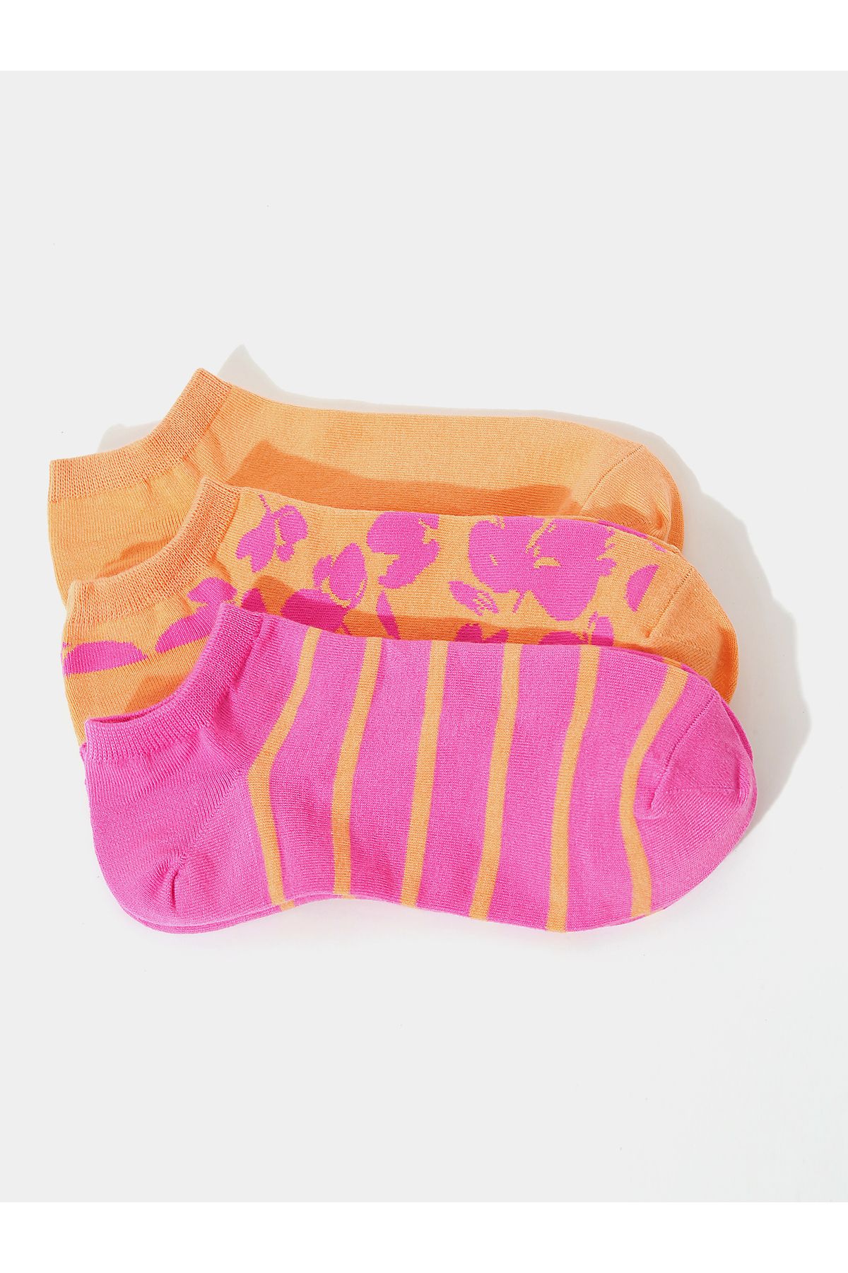 GAP Kadın Çok Renkli 3'lü Desenli Çorap