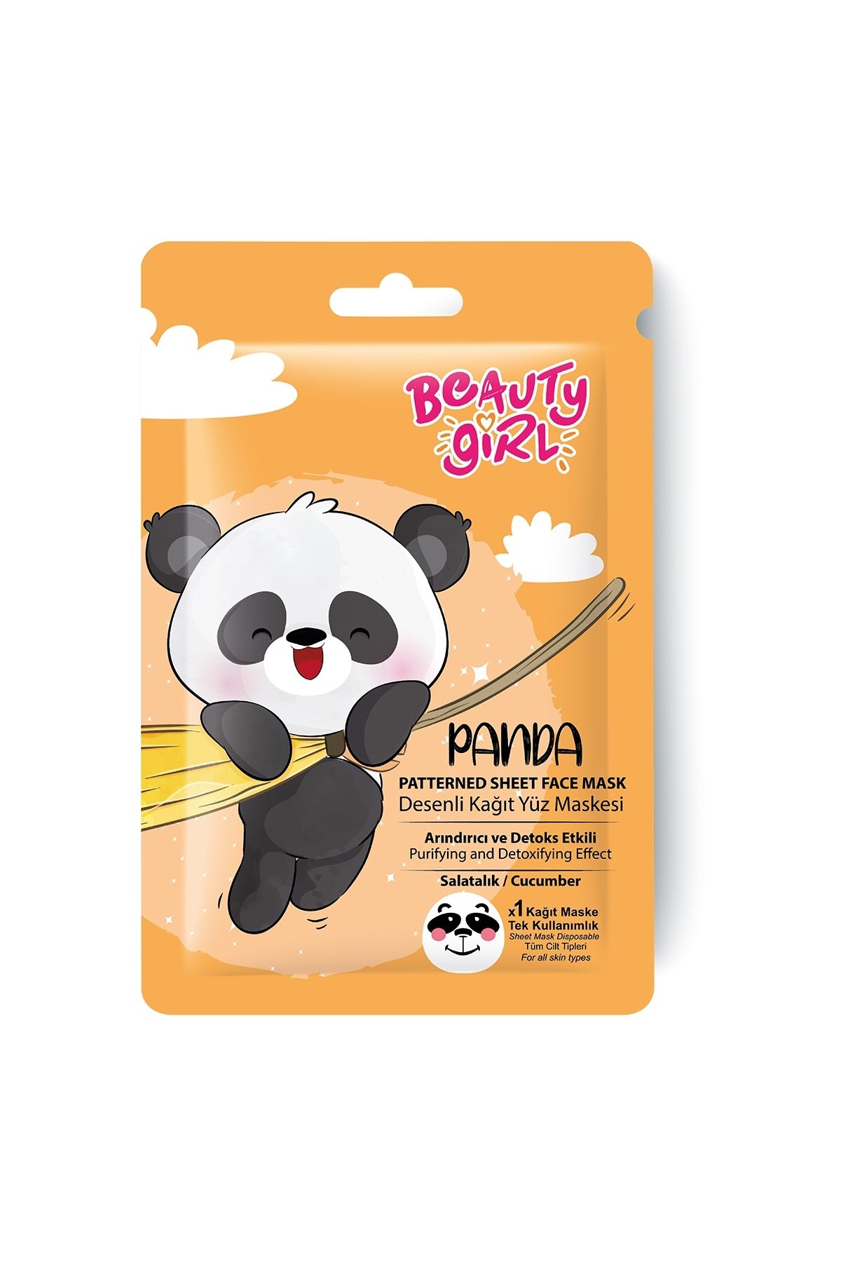beauty girl Kağıt Yüz Maskesi Panda 20 ml