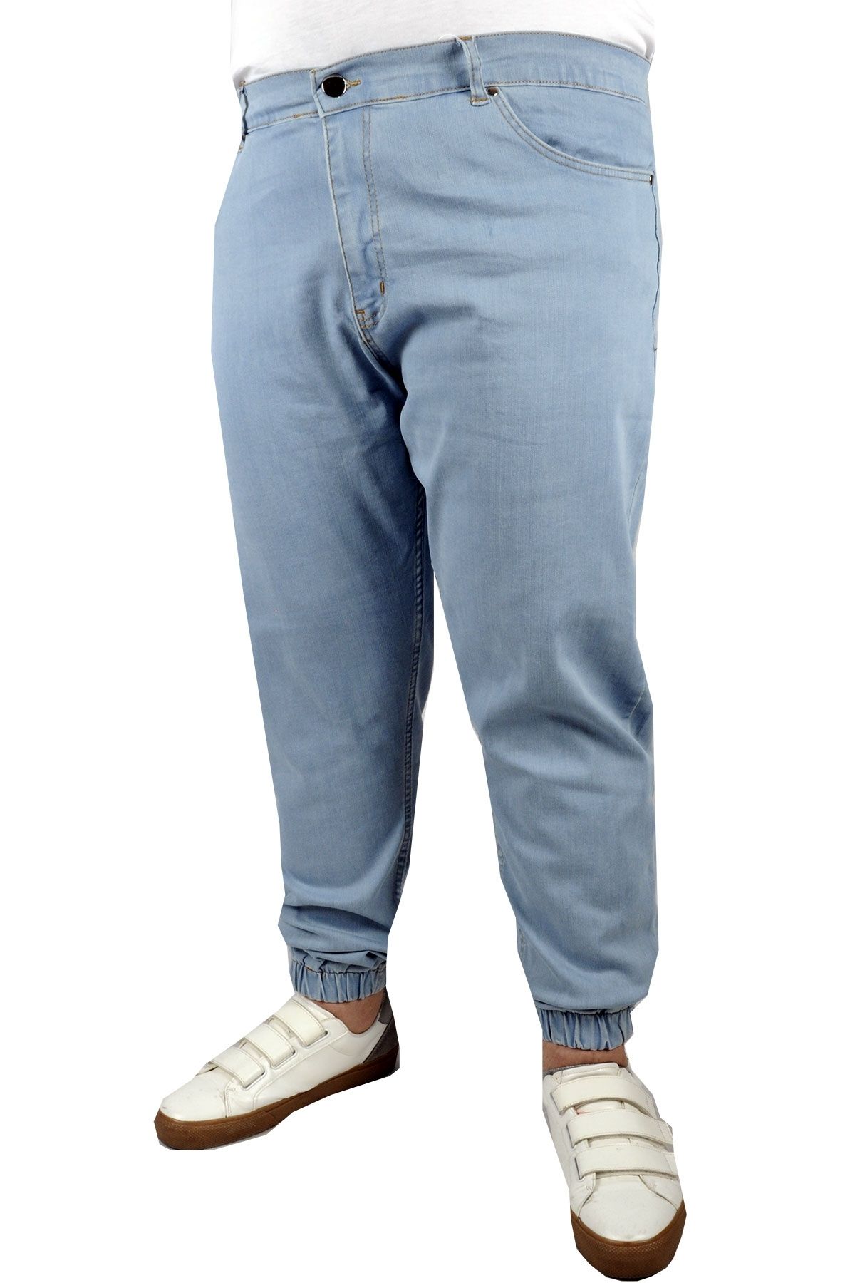 Modexl Mode Xl Erkek Kot Pantolon Jogger 21919 Mavi