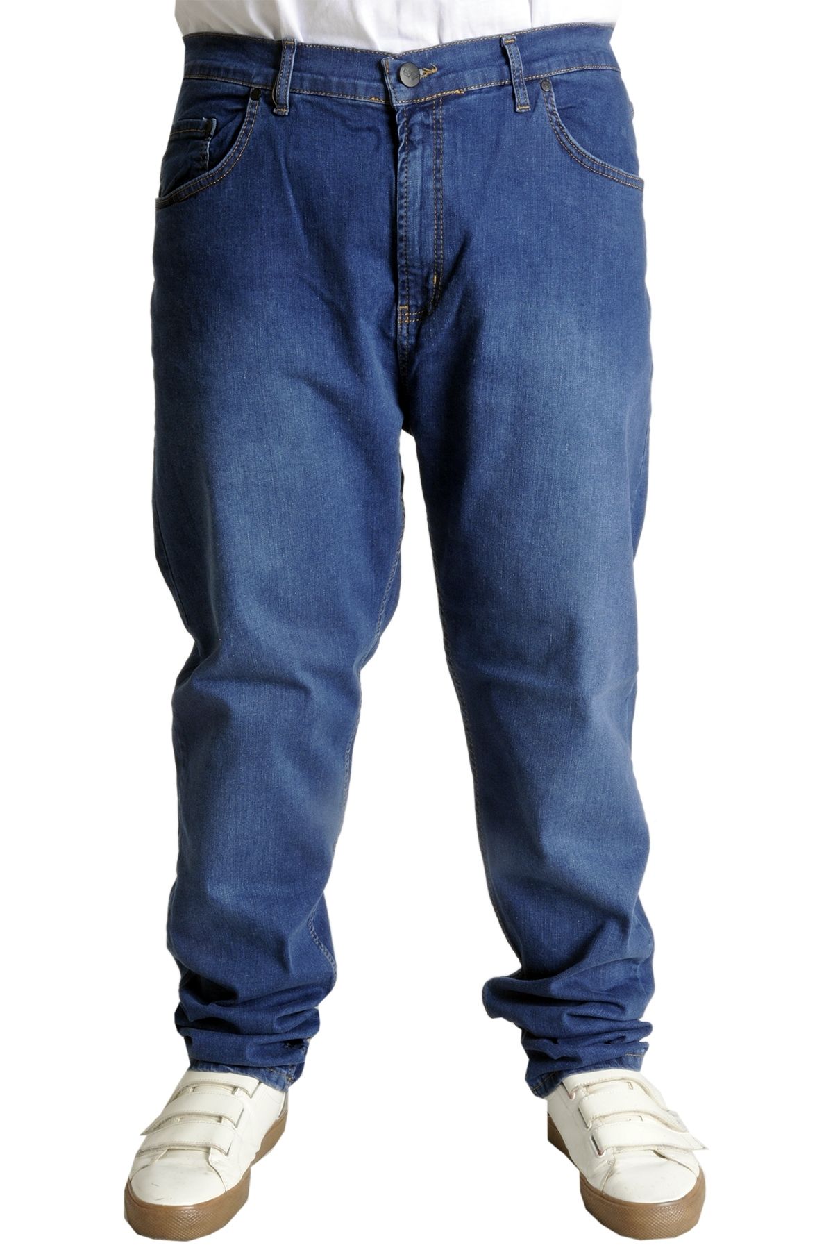 Modexl Mode Xl Erkek Kot Pantolon Klasik 5cep Deep Royal Blue 22932 Koyu Mavi