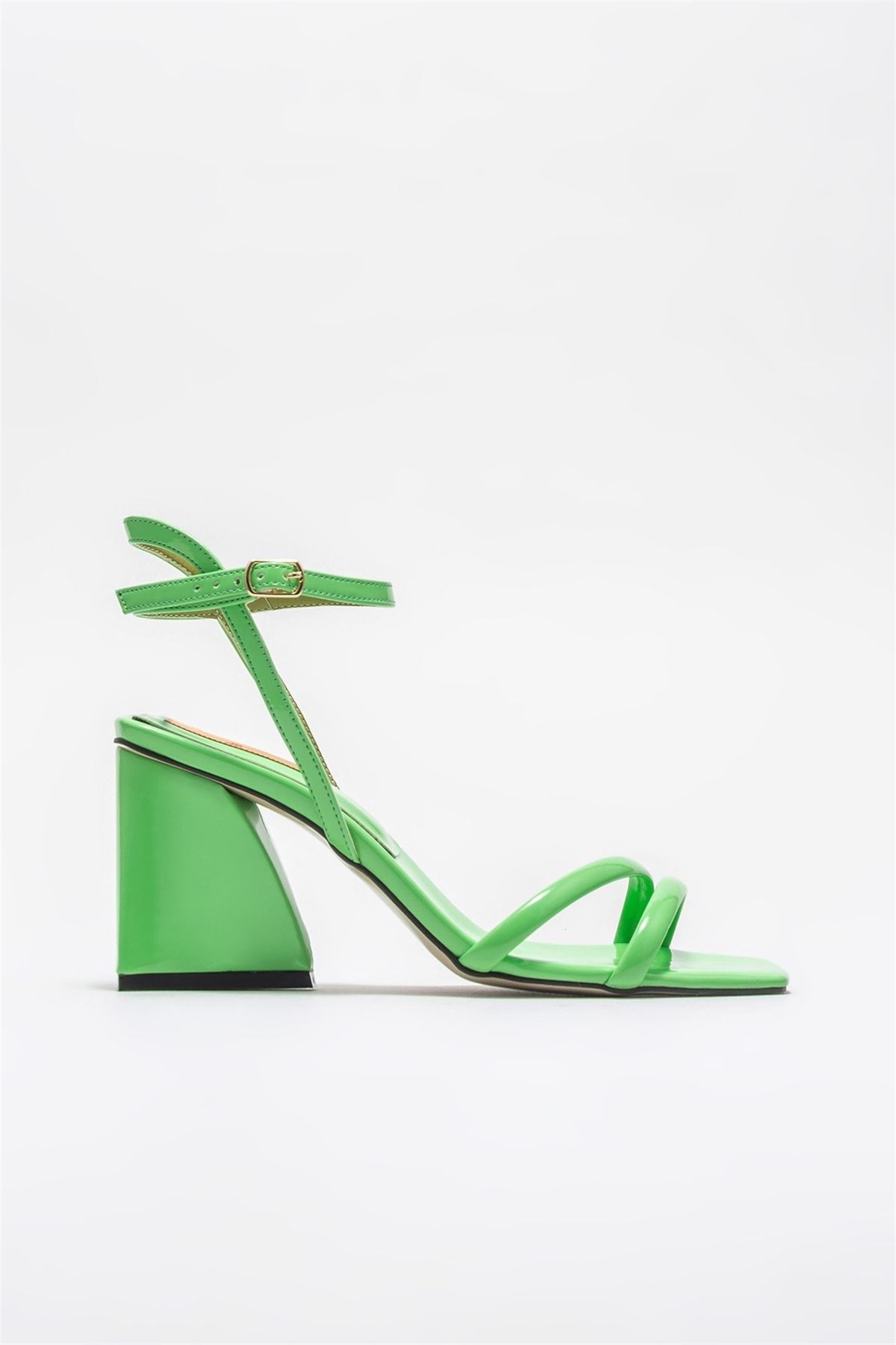 Elle Yeşil Kadın Topuklu Sandalet