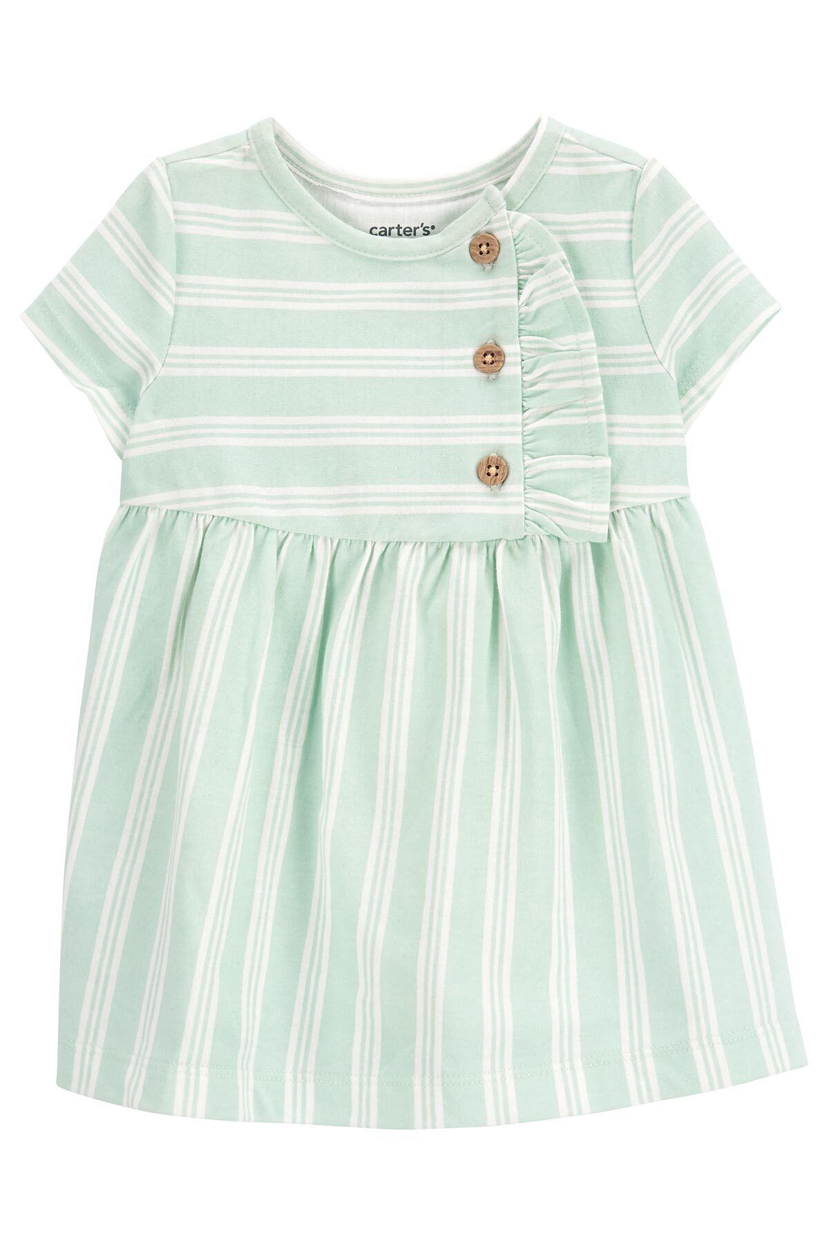 Carter's Kız Bebek Kısa Kollu Elbise Yeşil