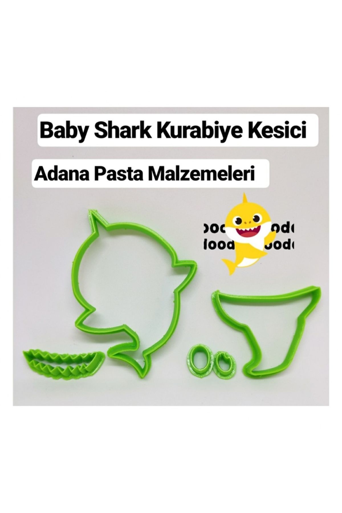 Adana Pasta Malzemeleri Bebek Köpekbalığı Baby Shark Kalıbı