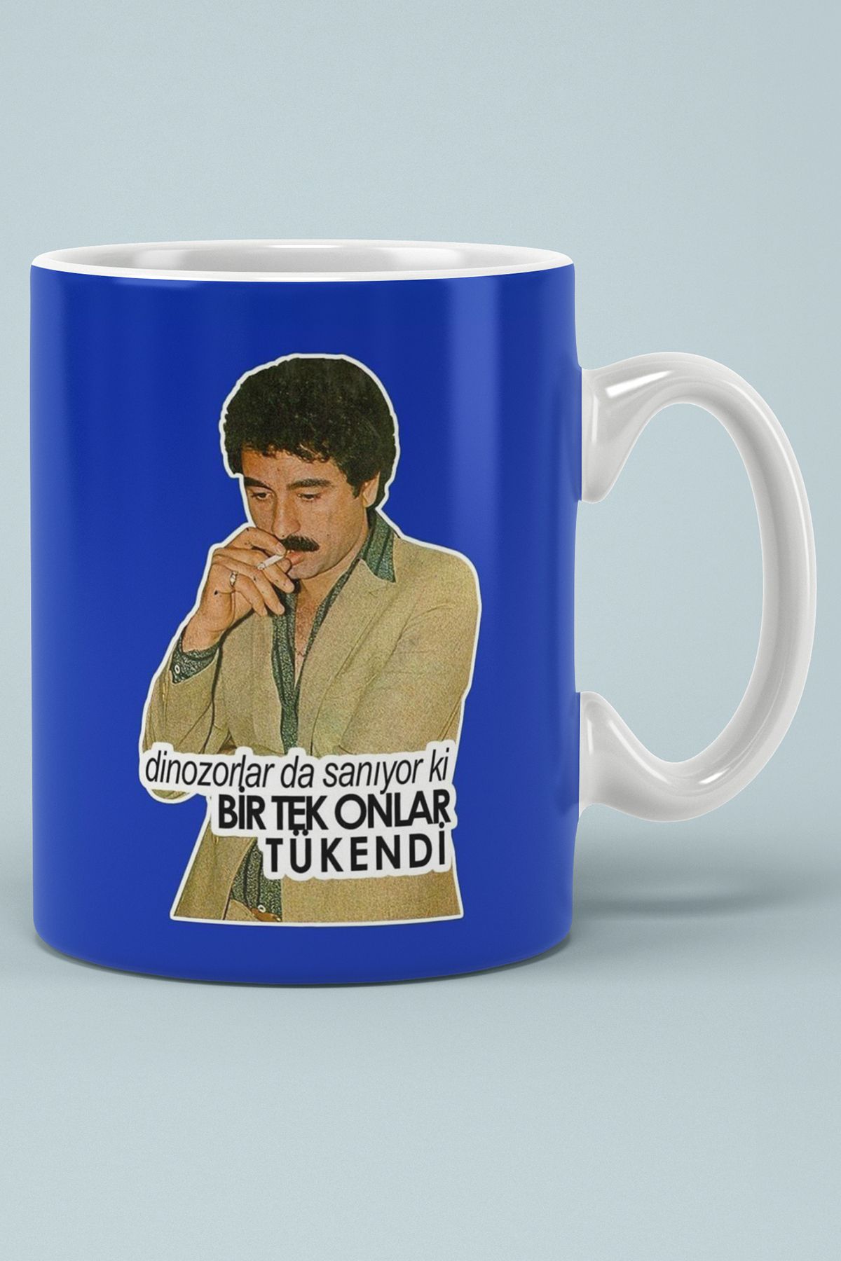 OYART&DESIGN Dinazorlarda Sanıyor Ki Bir Tek Onlar Tükendi Baskılı Kupa Bardak
