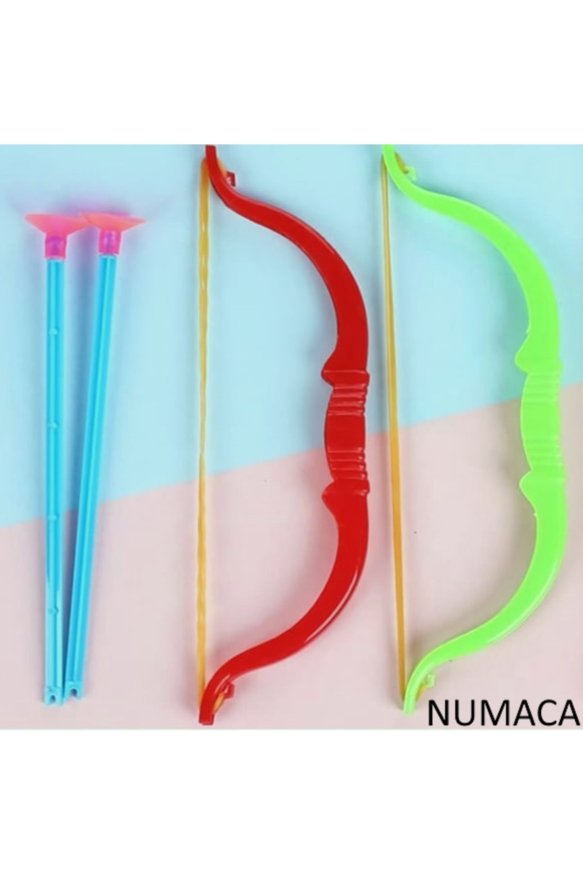 Numaca Oyuncak Plastik Ok Yay Seti 2 Adet Nostaljik Oyuncak Eğlenceli Okçuluk Dersi