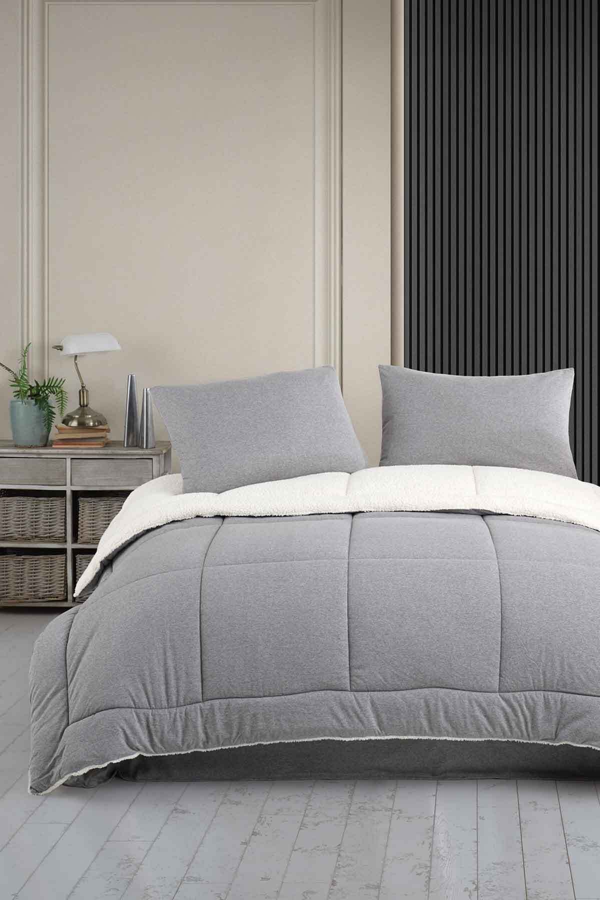Elart Gray Comfort Set Modern Uyku Seti Çift Kişilik
