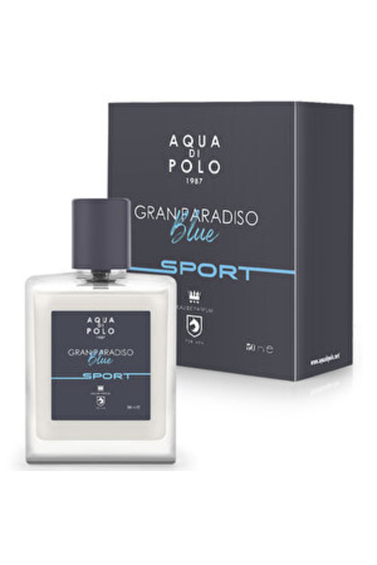 Aqua ( 1 ADET ) Aqua di Polo 1987 Gran Paradiso Blue Sport EDP Erkek Parfüm 50 ml