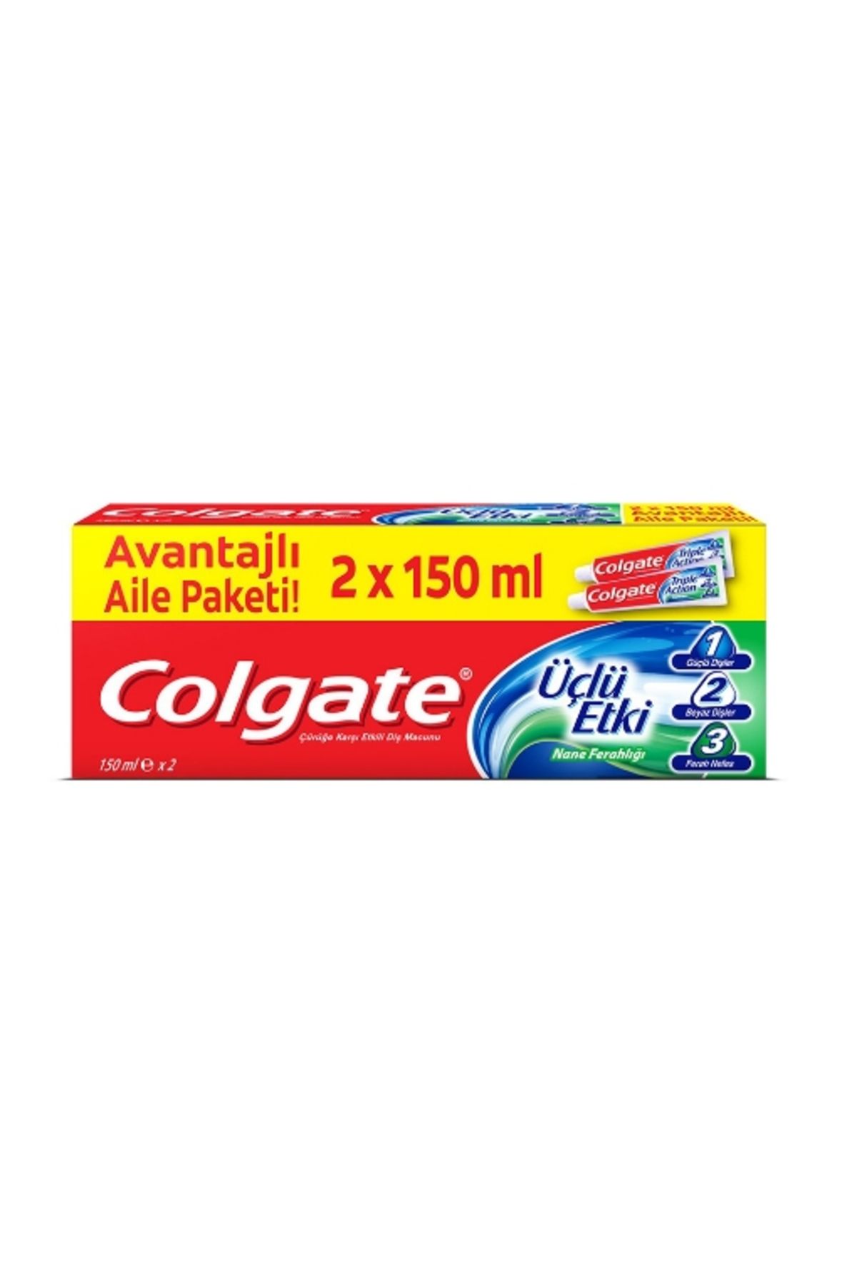 Colgate Diş Macunu Üçlü Etki 2x125 ml. Avantajlı Aile (6'lı)