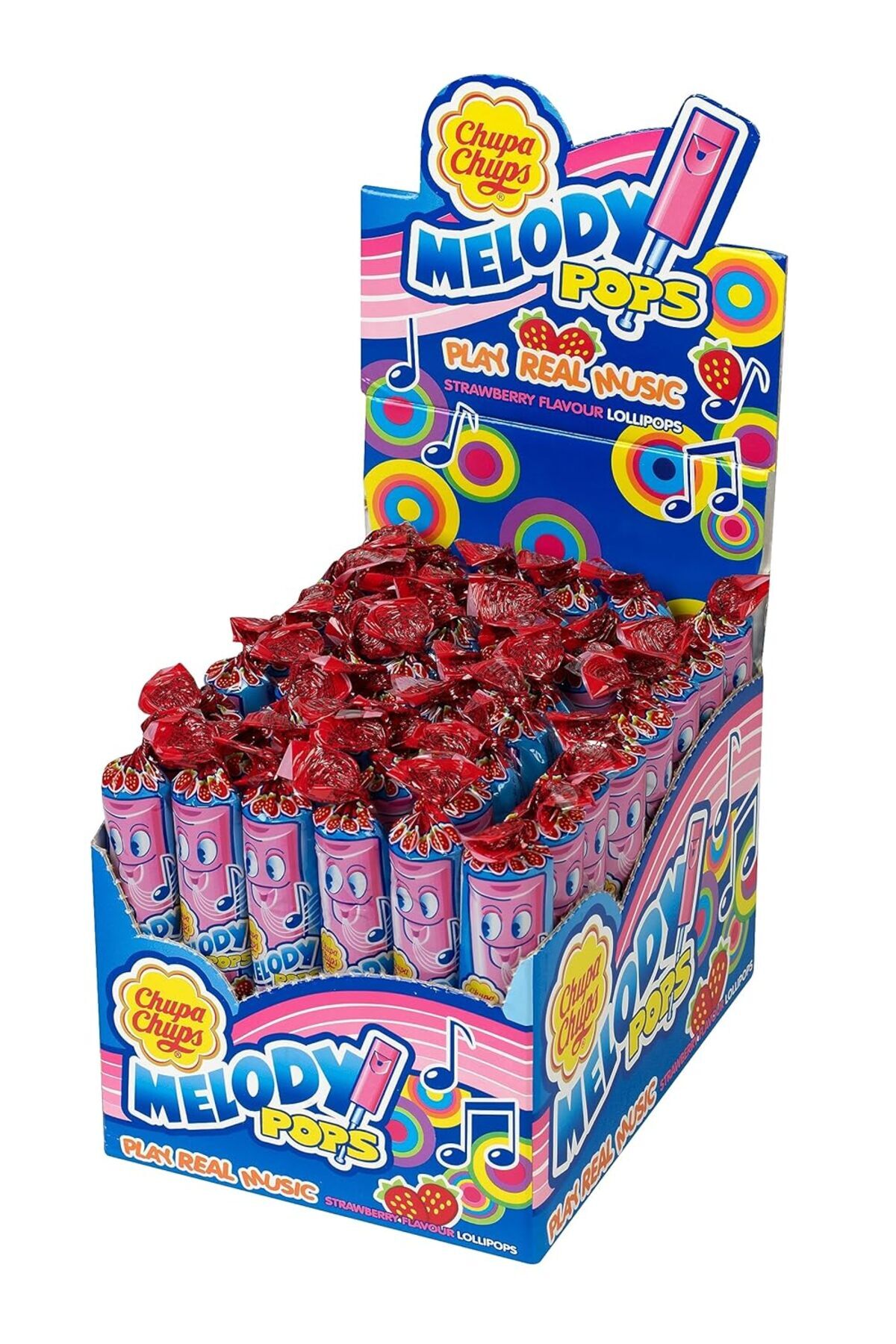 Chupa Chups Melody Pops Çilekli 15 Gr 48 li