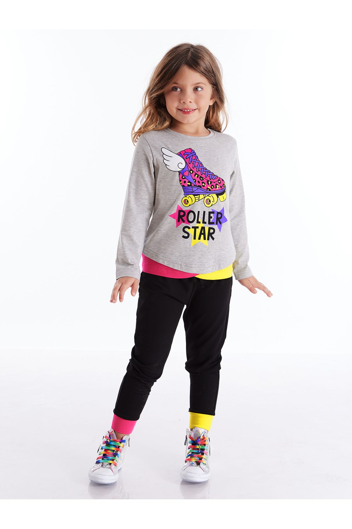 MSHB&G Roller Star Kız Çocuk T-shirt Pantolon Takım