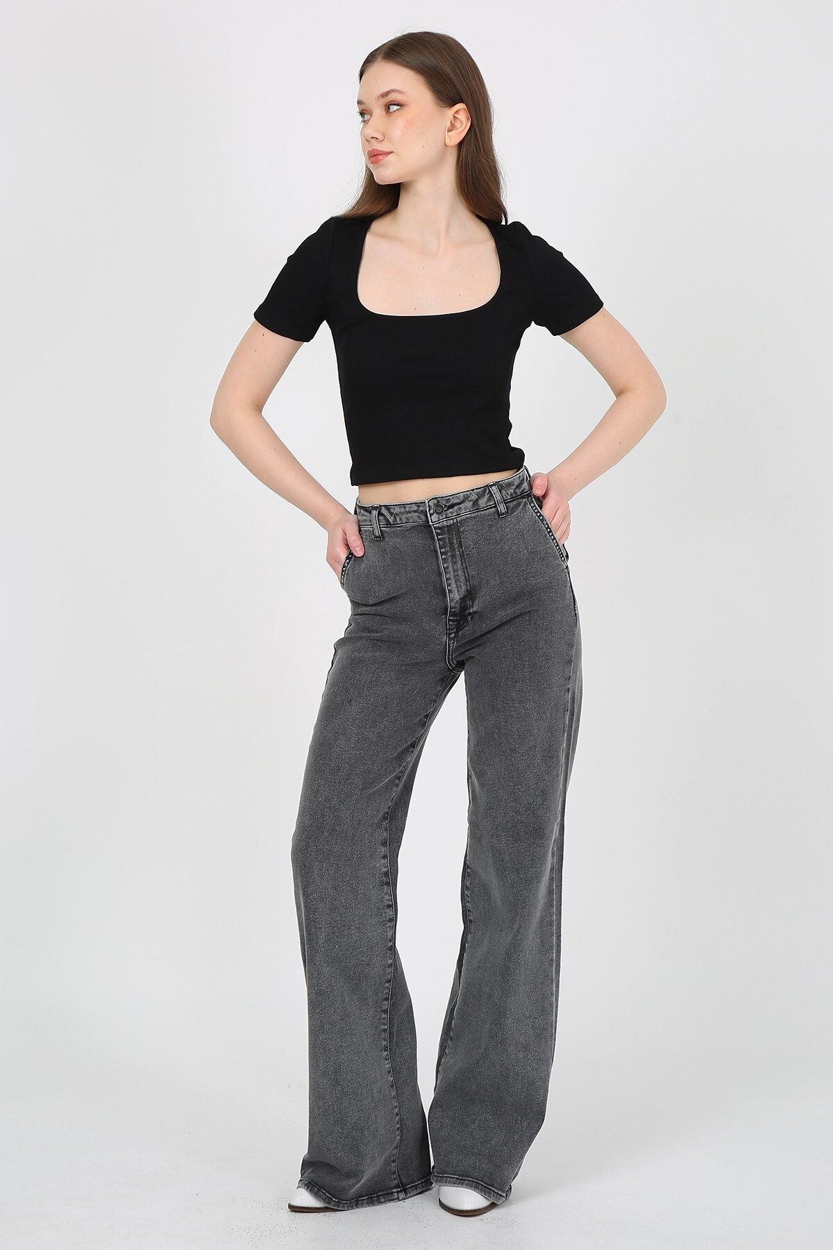 Twister Jeans Kadın Pantolon Asia 9413-02 Grey