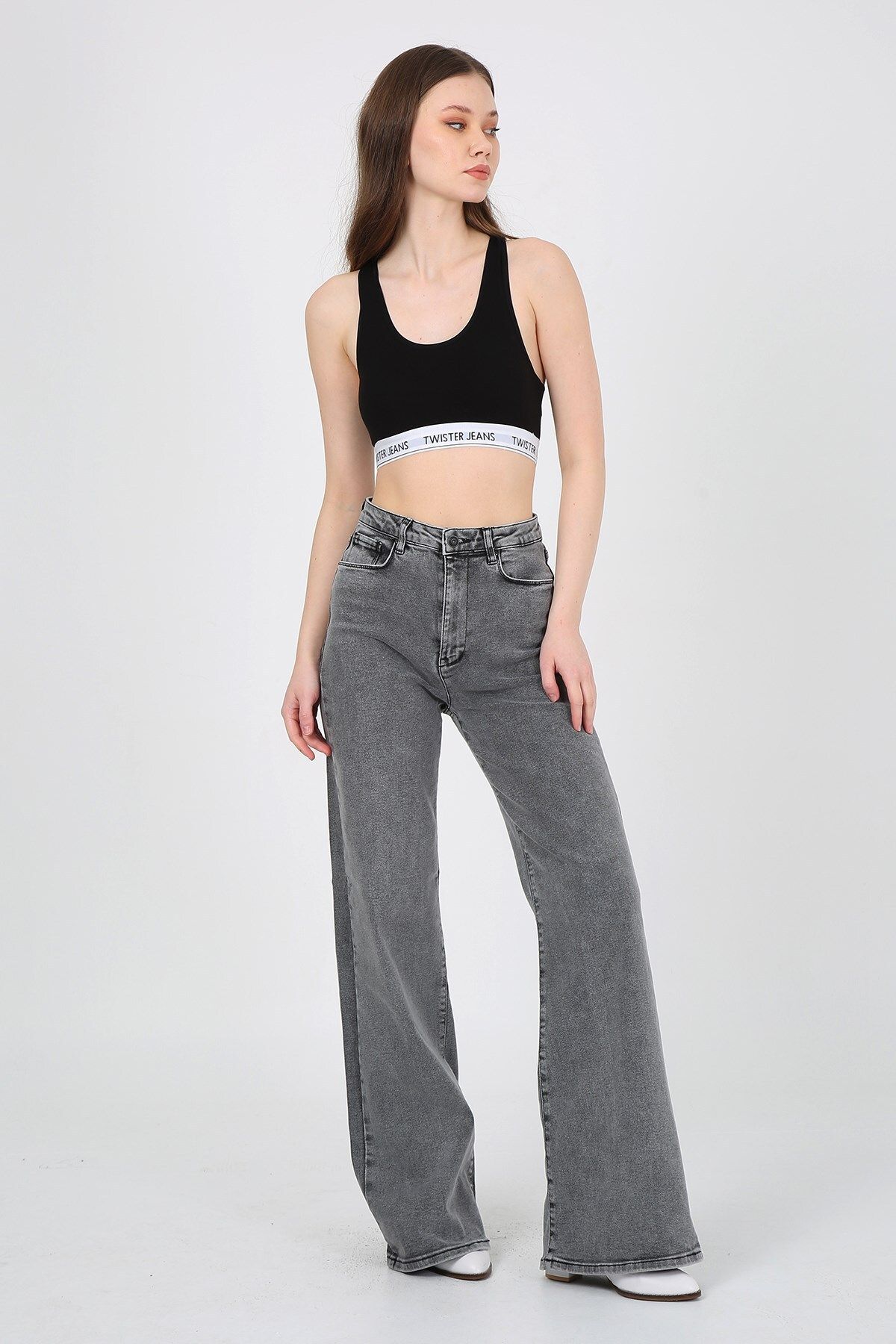 Twister Jeans Kadın Pantolon Asia 9383-10 Grey