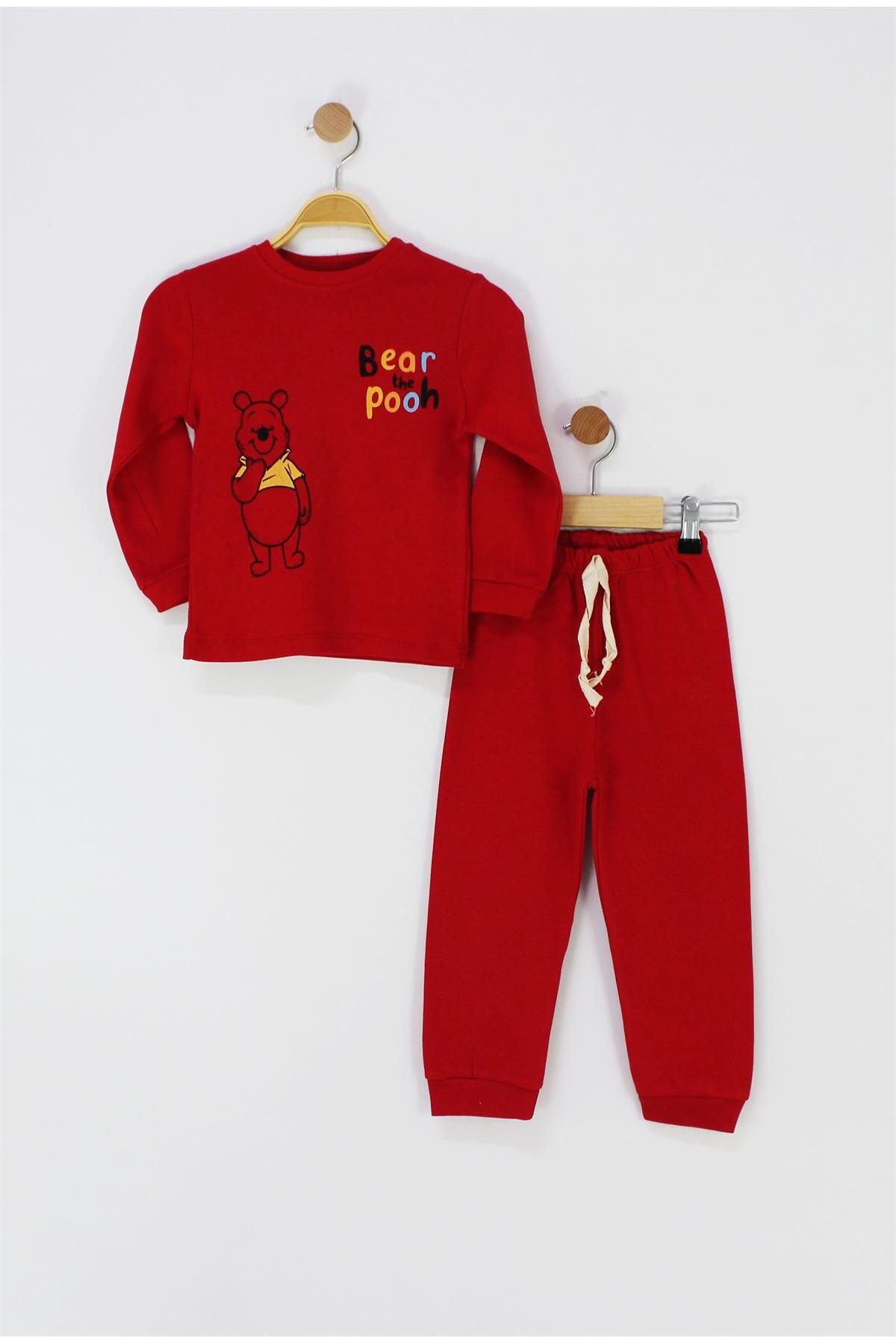 TRENDİMİZBİR Winnie The Pooh Baskılı Pijama Takımı