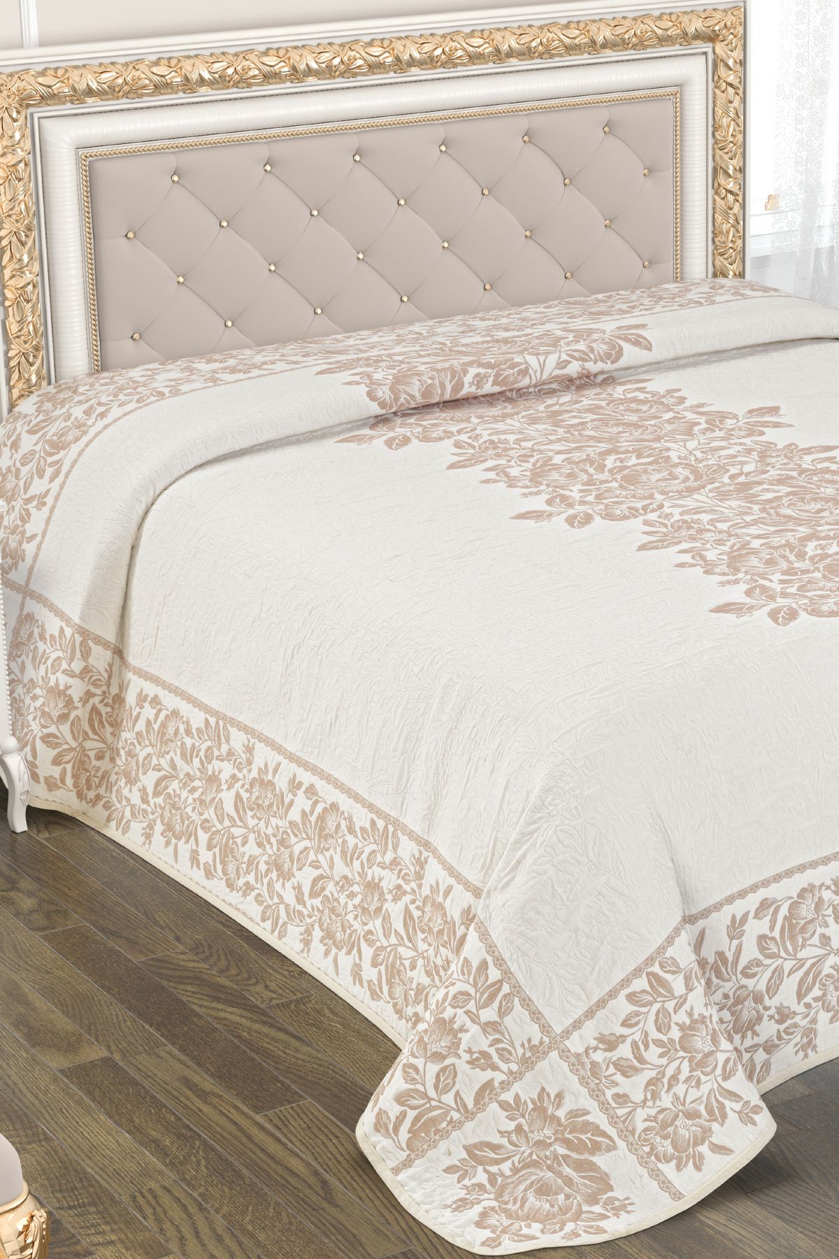 My Bed Home Collection DELÜX SERİES DİAMOND MODEL YASTIKSIZ TEK PARÇA PİKE YATAK ÖRTÜSÜ
