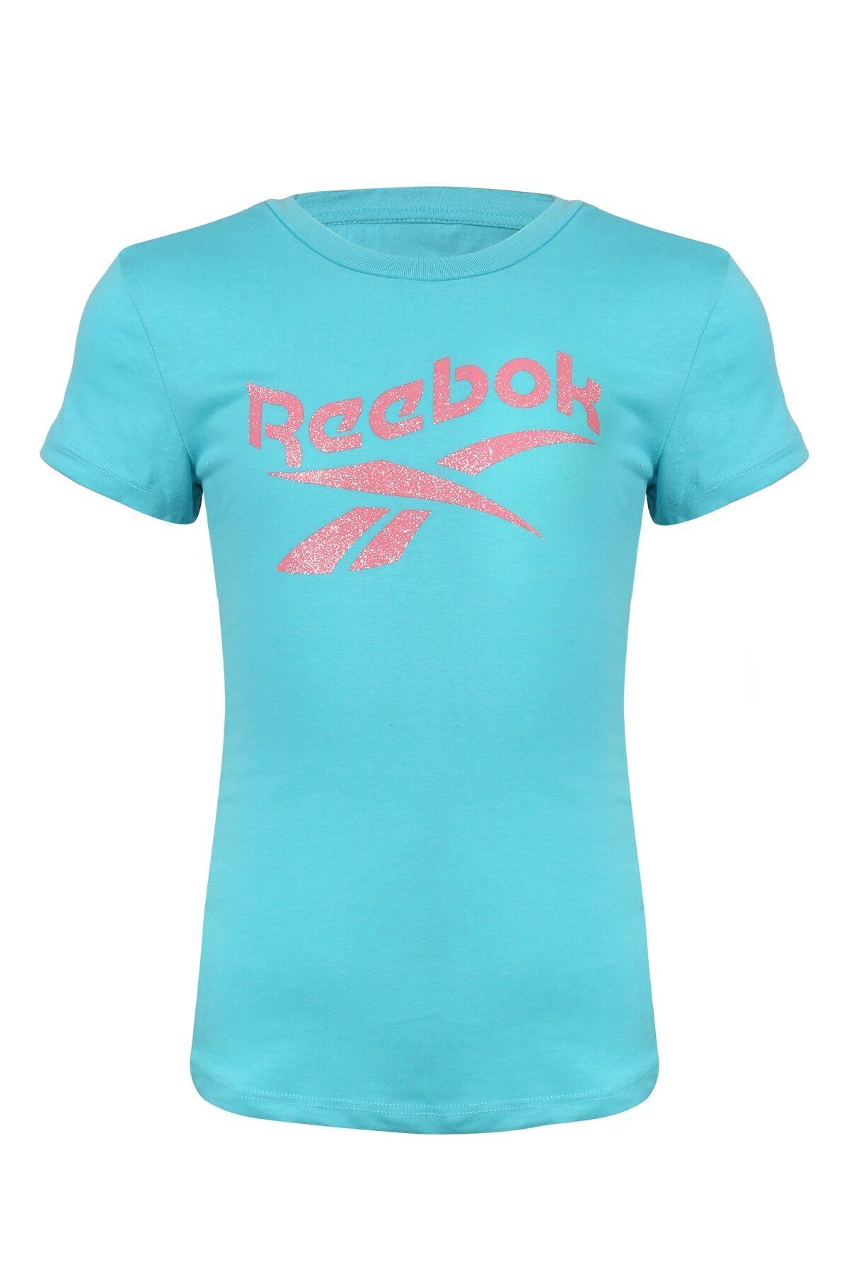 Reebok BIG WAVY TEE Mavi Kız Çocuk Kısa Kol T-Shirt