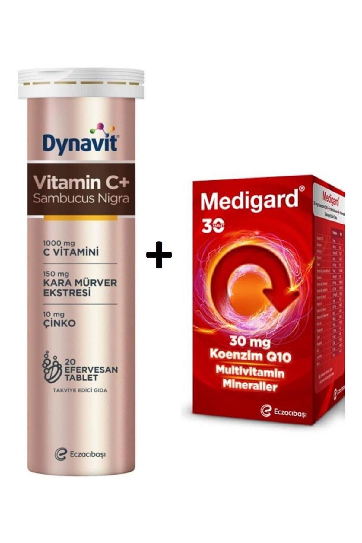 Eczacıbaşı Dynavit Vitamin C+ Sambucus Nigra 20 Efervesan Tablet+medigard 30 Tablet