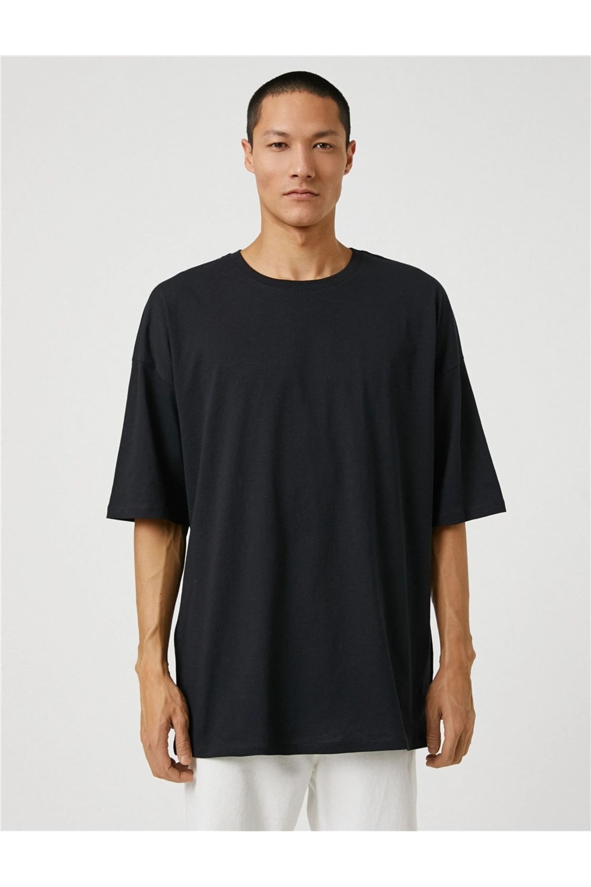 Koton 3sam10059hk Siyah 999 Erkek Jersey Pamuk T-shirt