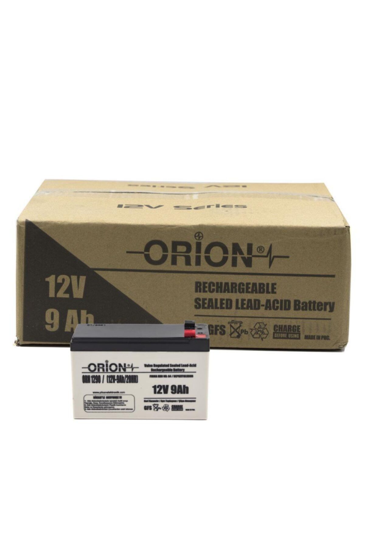 Orion 12v 9ah 8 Adet Bakımsız Kuru Akü
