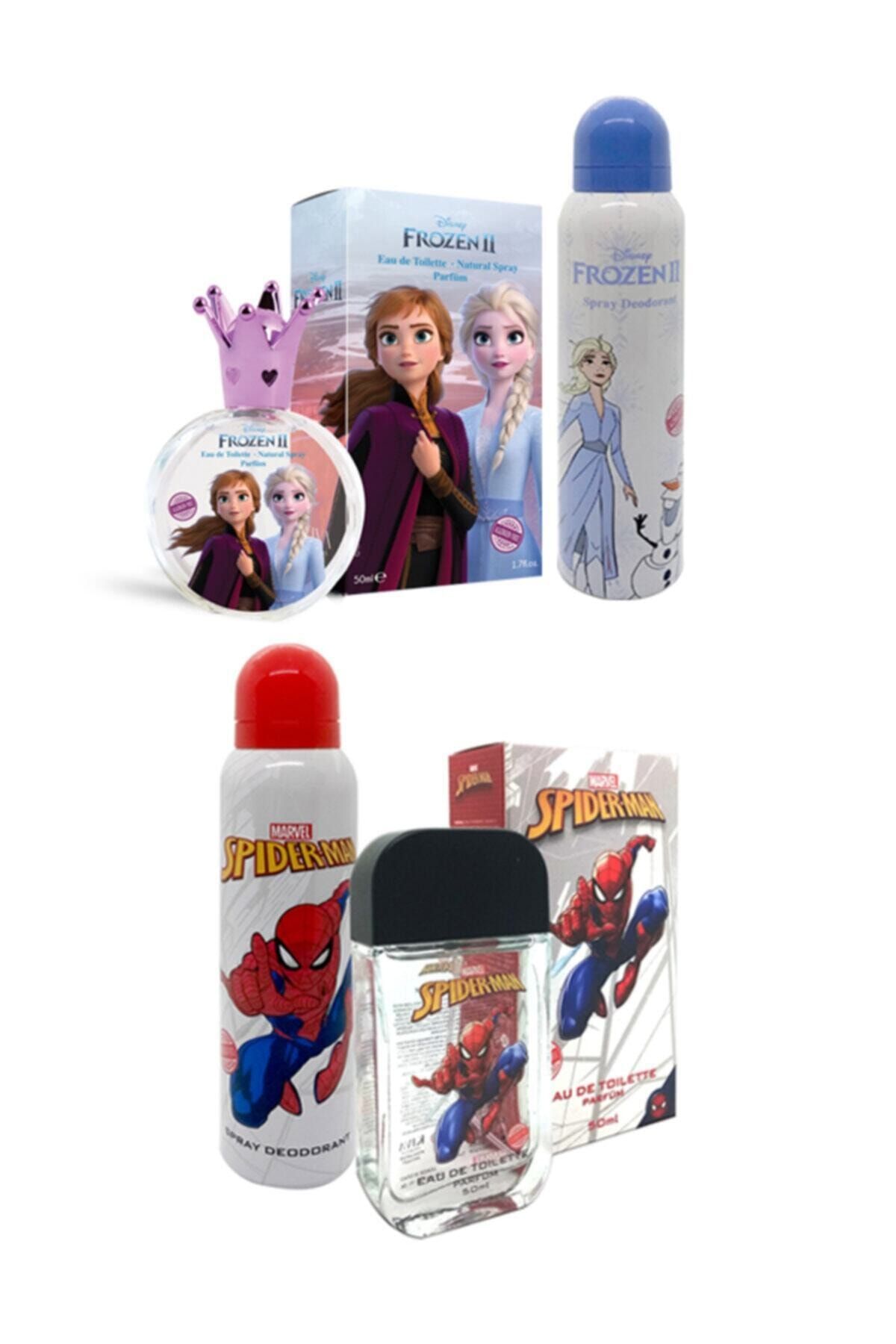 DİSNEY Frozen2 & Spiderman Parfüm-deodorant Set