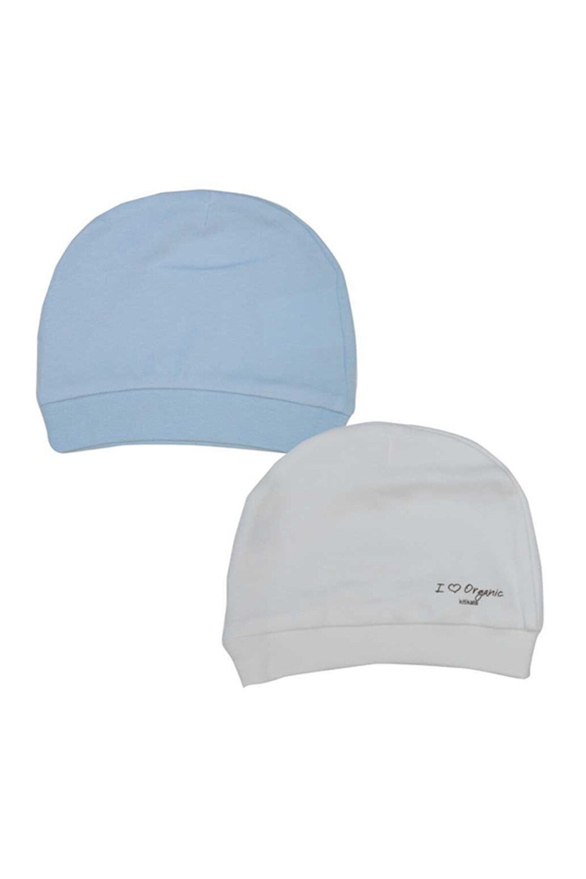 Genel Markalar Organik Basic 2li Şapka 76056 Ekru Mavi