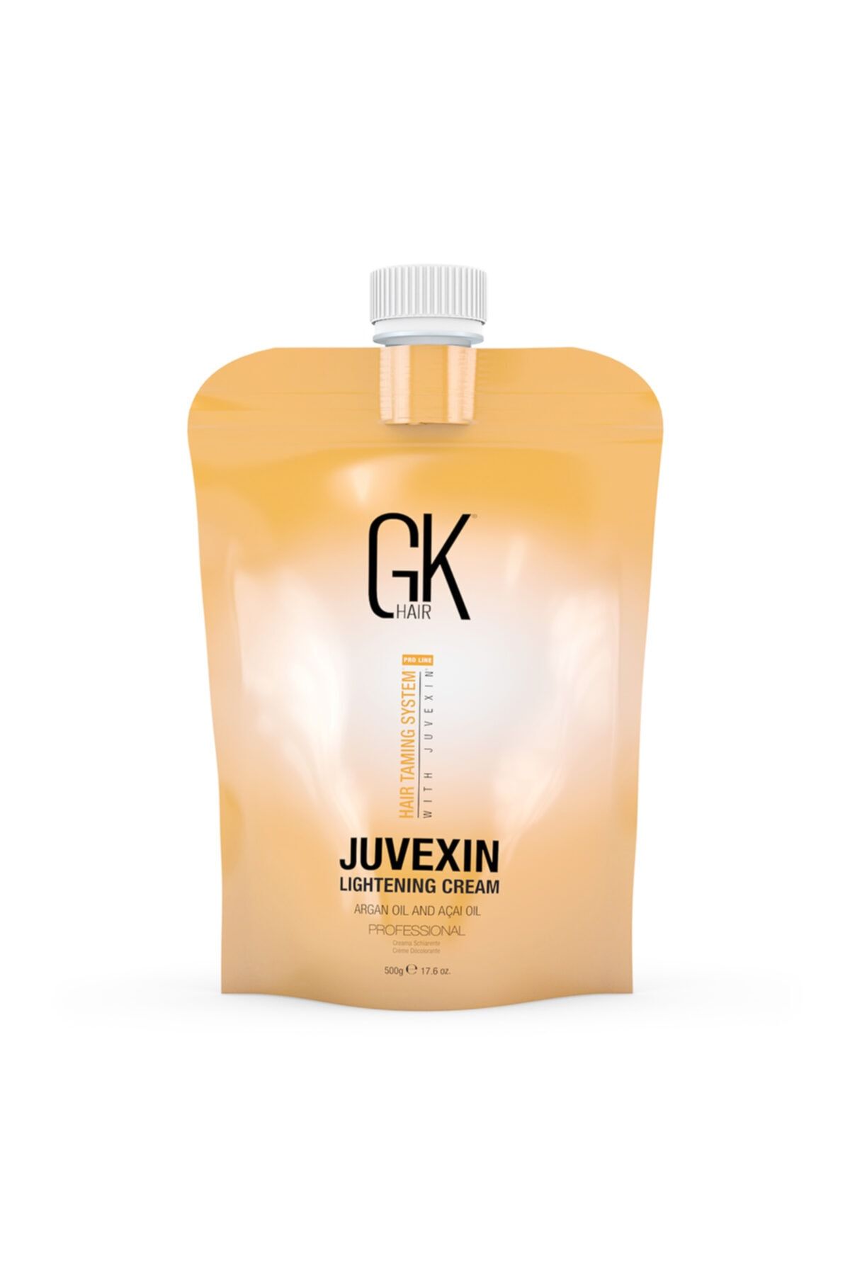 GK HAIR Gk Hiar Global Keratin Juvexin Lightening Cream Açıcı 7 Ton Açar Yıpratmaz 500 Gr