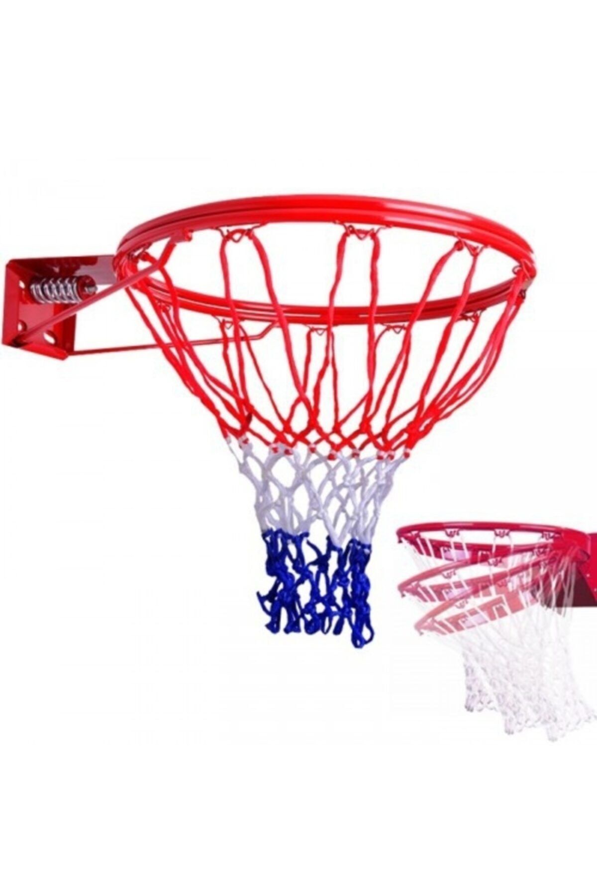 Leyaton Deluxe Çift Katlı Yaylı Basketbol Çemberi + Basketbol Filesi