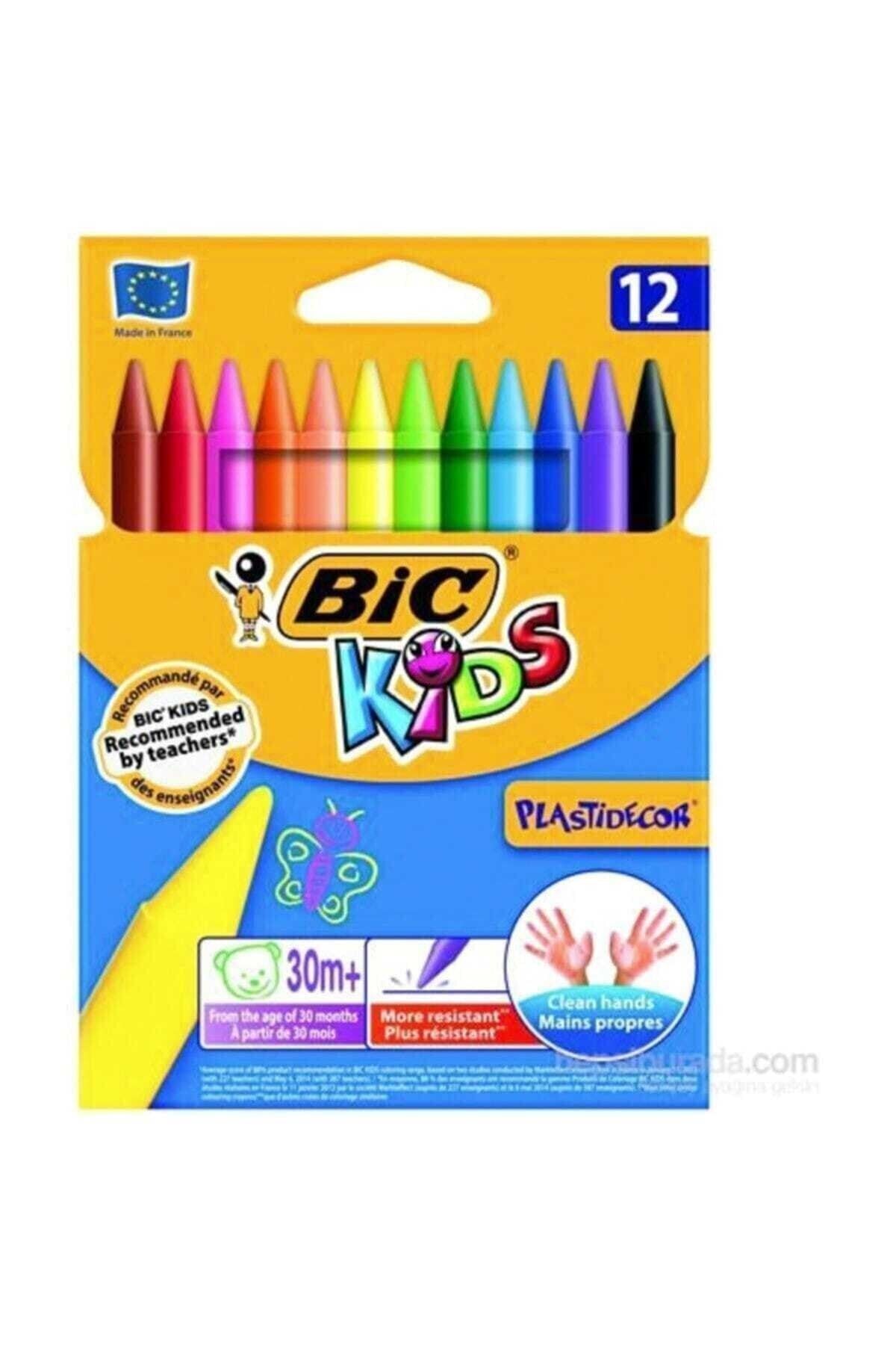 Bic Kids Plastidecor Silinebilir Elleri Kirletmeyen Pastel Boya 12 Renk