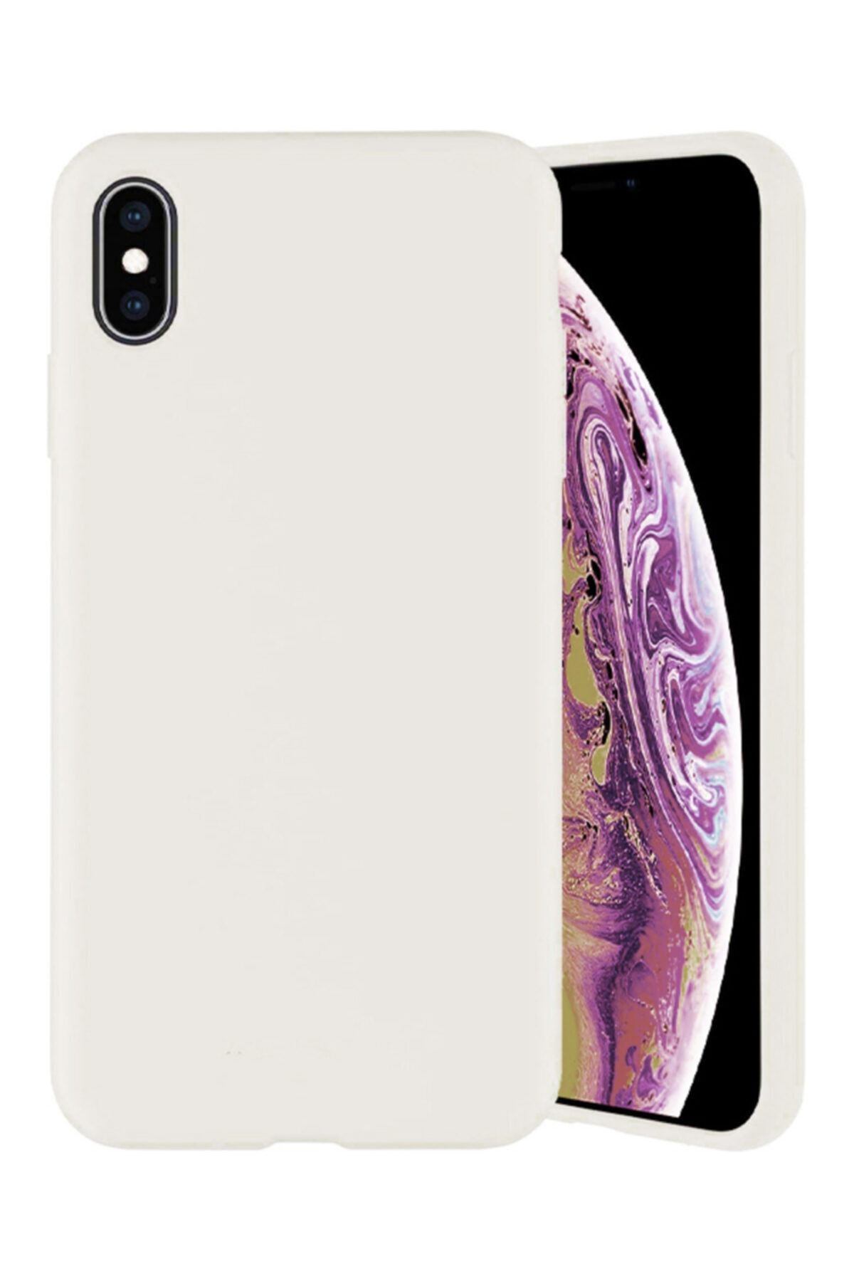 Molly Iphone Xs Max Uyumlu Kar Beyazı Liquid Pastel Kılıf